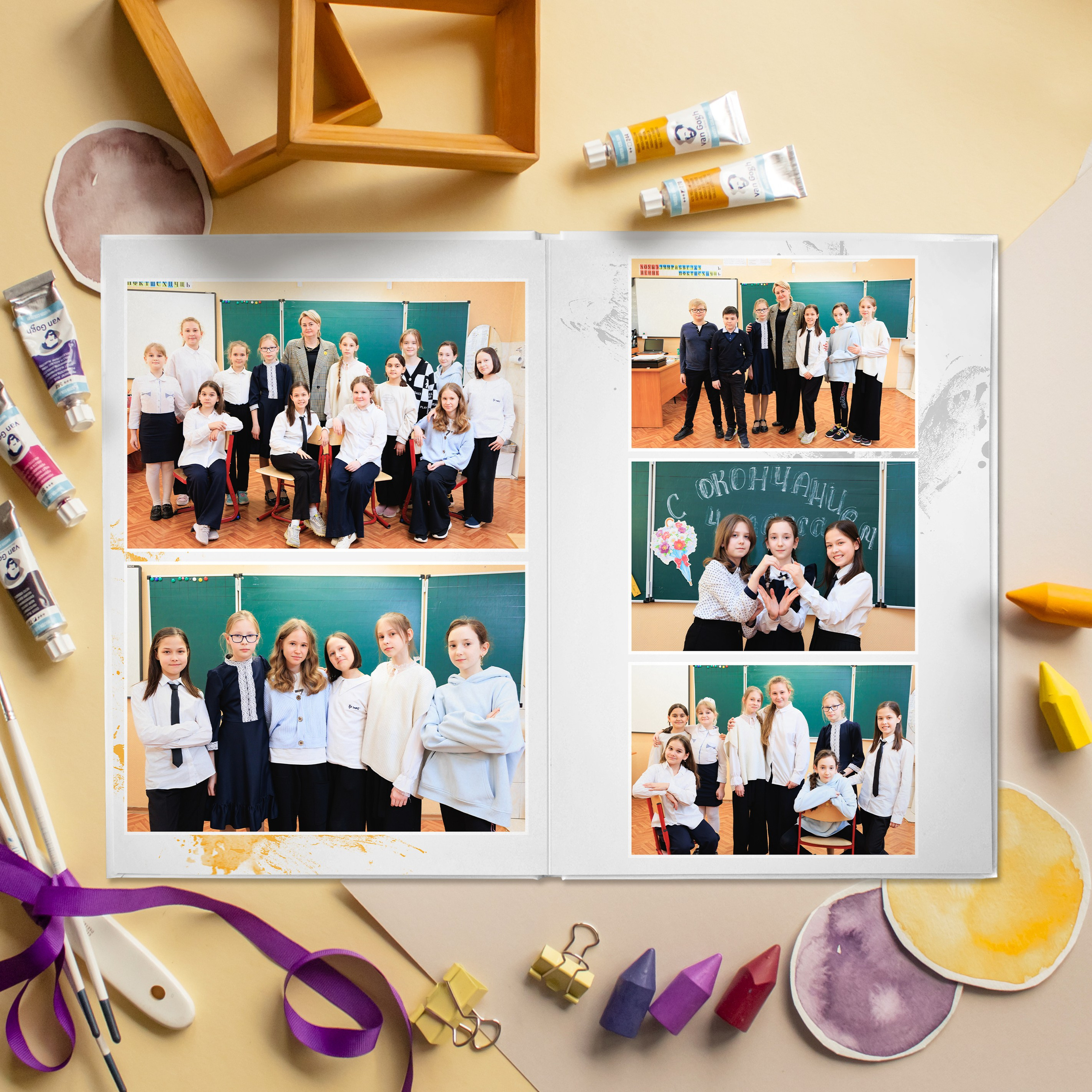 Премиум 5 разворотов. Выпускные альбомы для детского сада и школы в Москве
