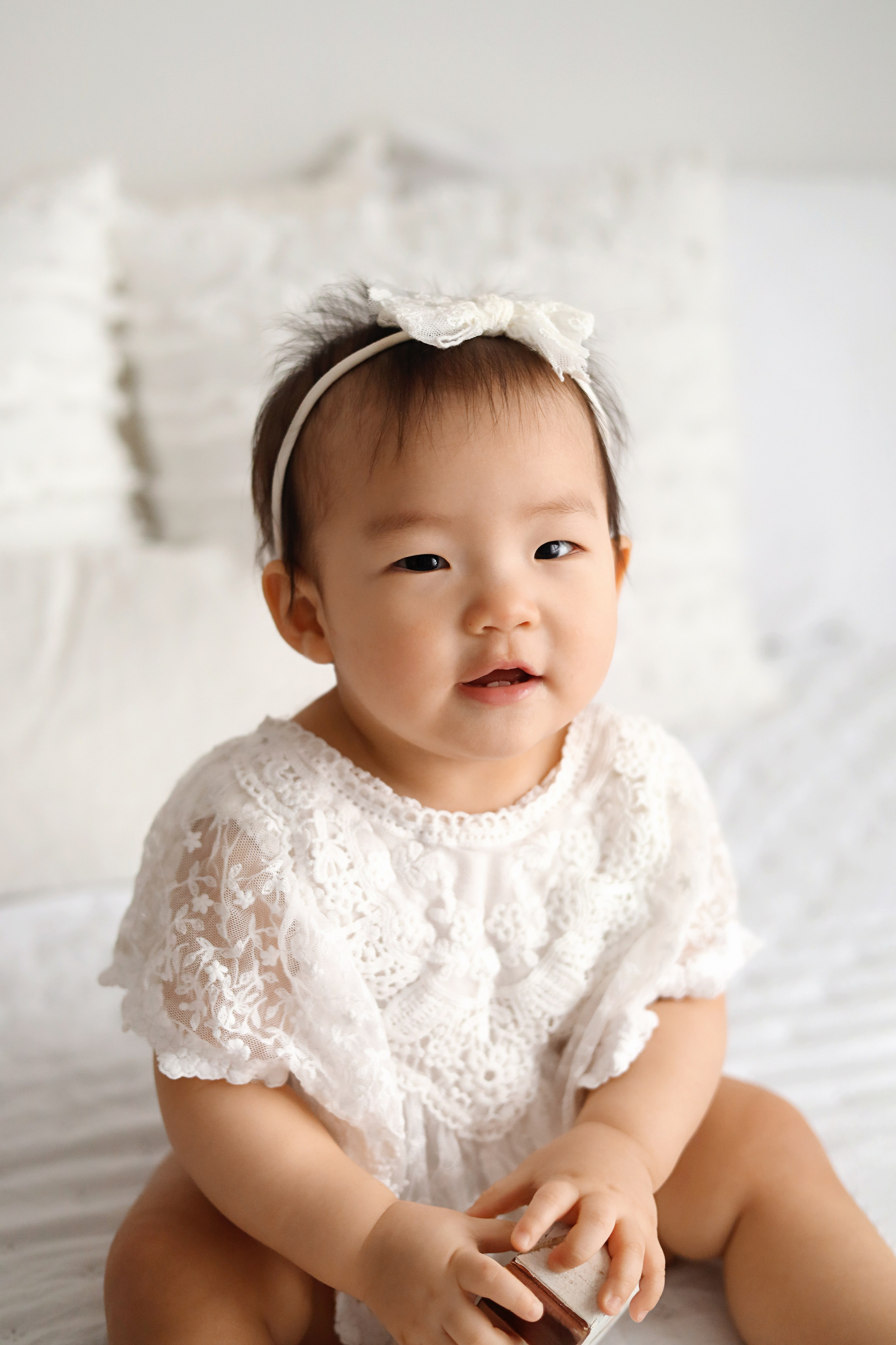 Фотосъемка одного годика Валерии. Фотограф новорожденных Москва. Ньюборн фотограф Москва