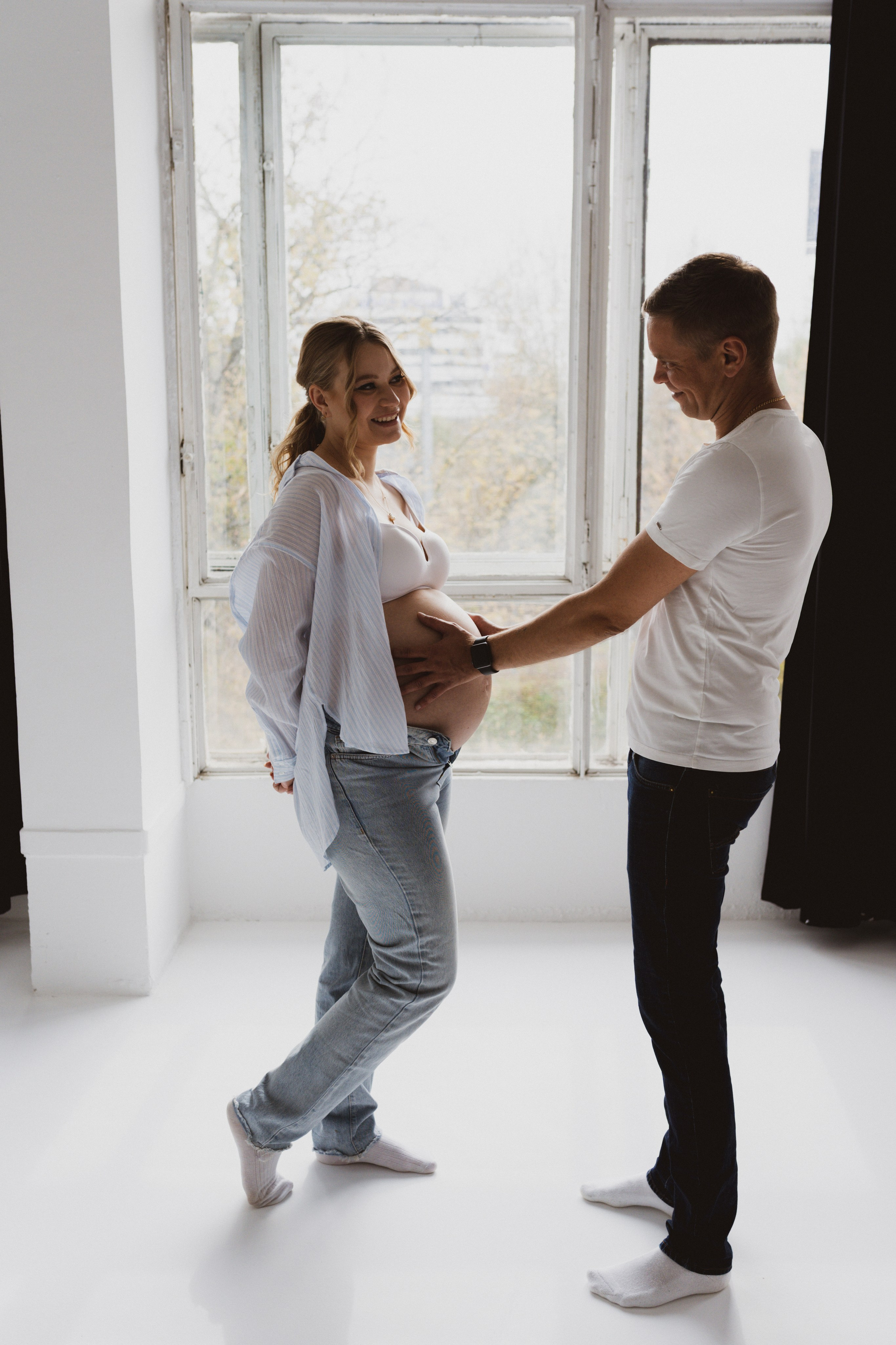 Семейная фотосессия в студии в Москве, семейный фотограф Анна Полушина. Свадебный фотограф в Москве Анна Полушина