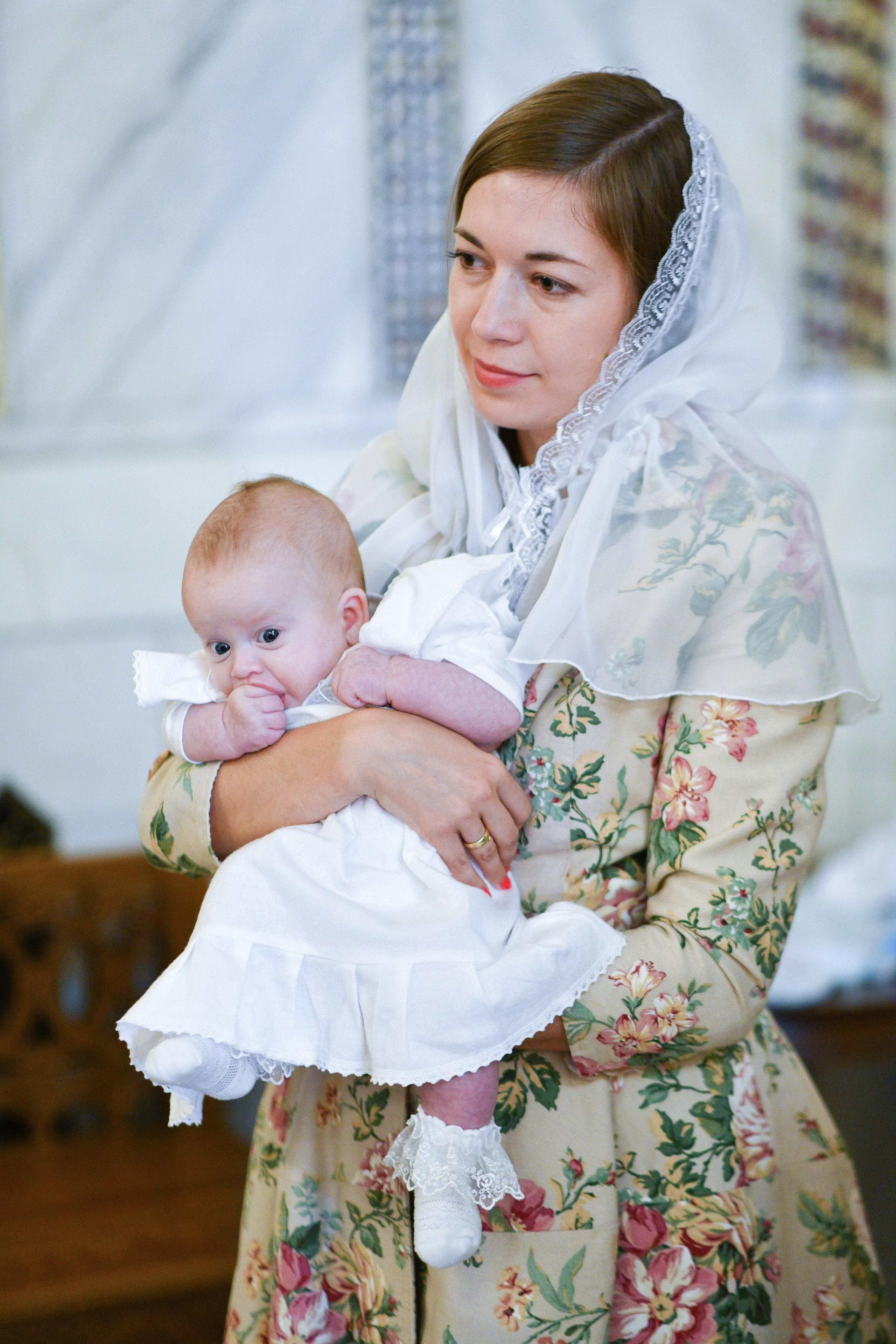 Крещение Марии. Церковь Покрова Пресвятой Богородицы в Ясенево. Свадебный и портретный фотограф в Москве Галина Борисова