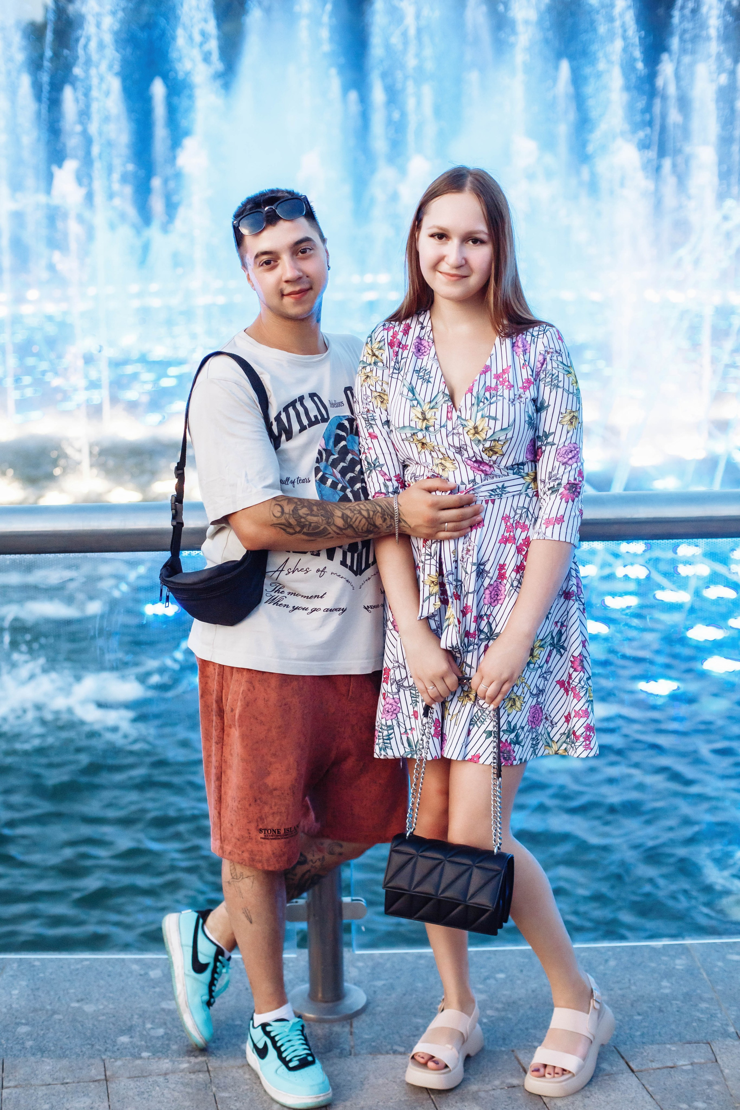 Фотосессия у фонтана в Царицыно