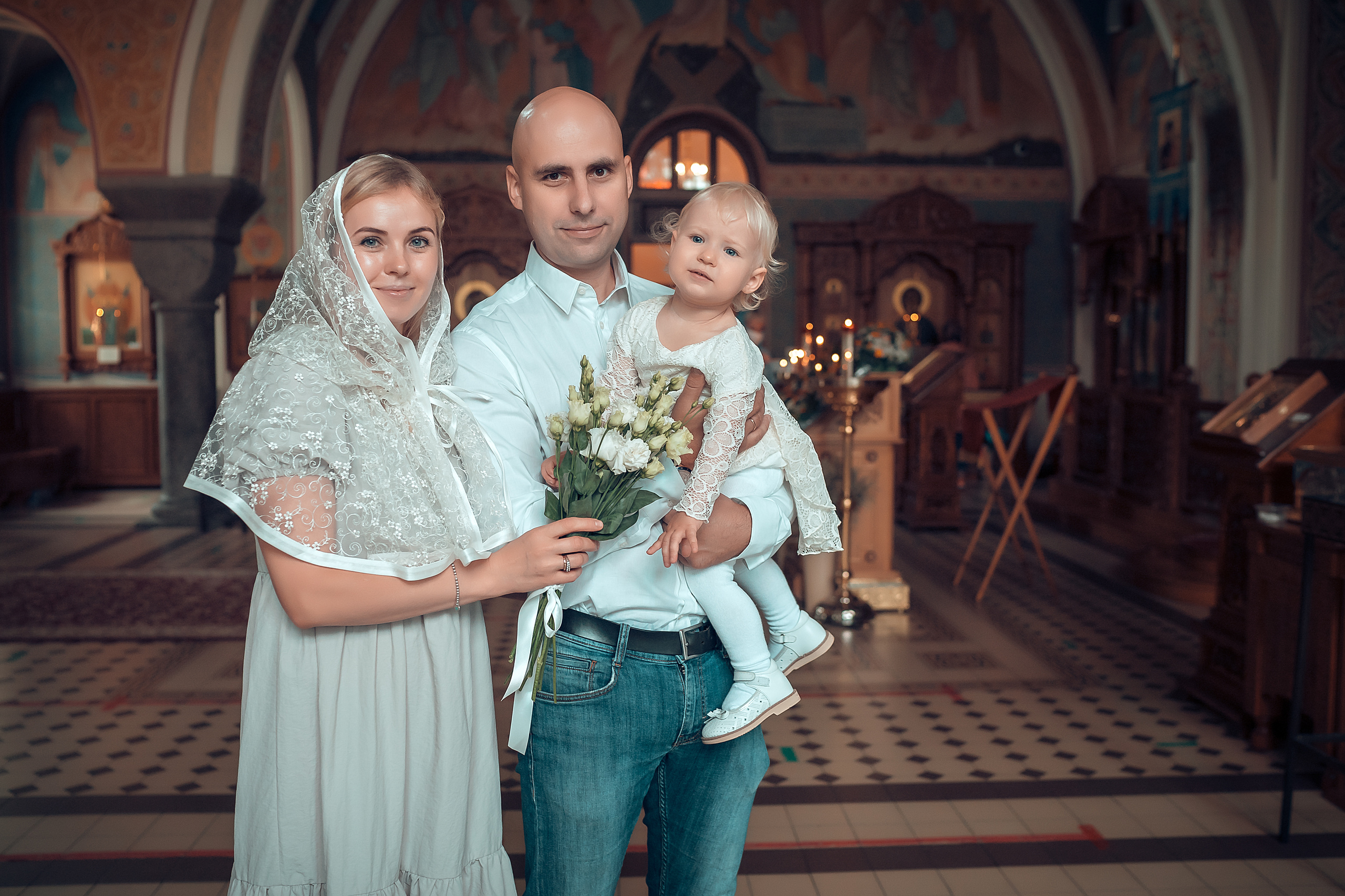 Крещение Валерии, Храм Иоанна Предтечи, Красноярск. Фотограф на Крещение и Венчание в Красноярске Рамазанова Юлия