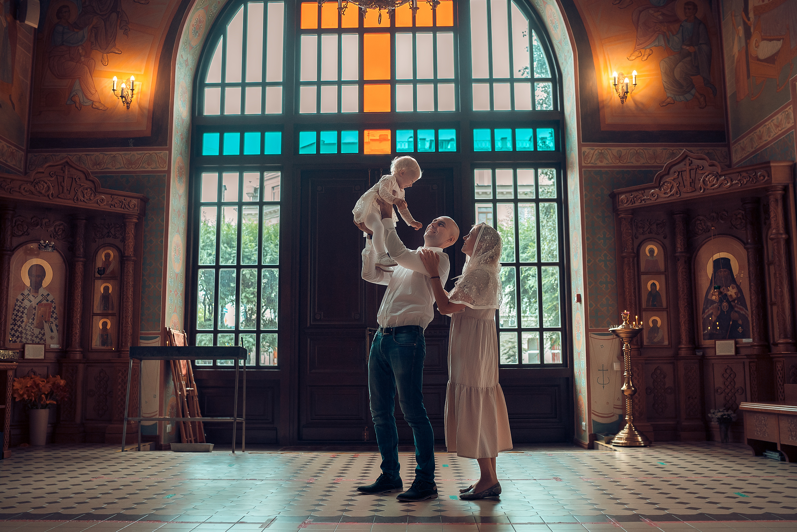 Крещение Валерии, Храм Иоанна Предтечи, Красноярск. Фотограф на Крещение и Венчание в Красноярске Рамазанова Юлия