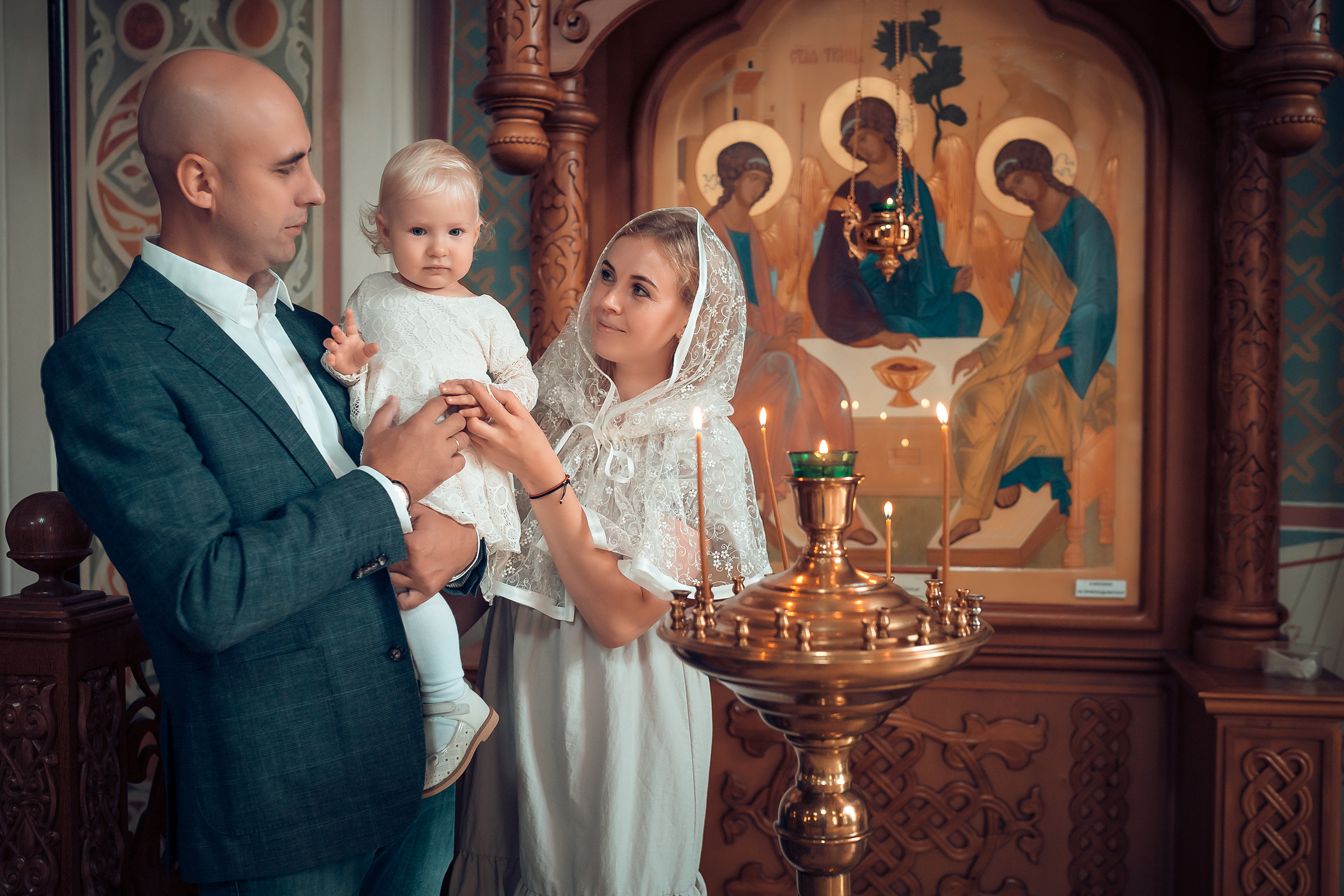 Крещение Валерии, Храм Иоанна Предтечи, Красноярск. Фотограф на Крещение и Венчание в Красноярске Рамазанова Юлия