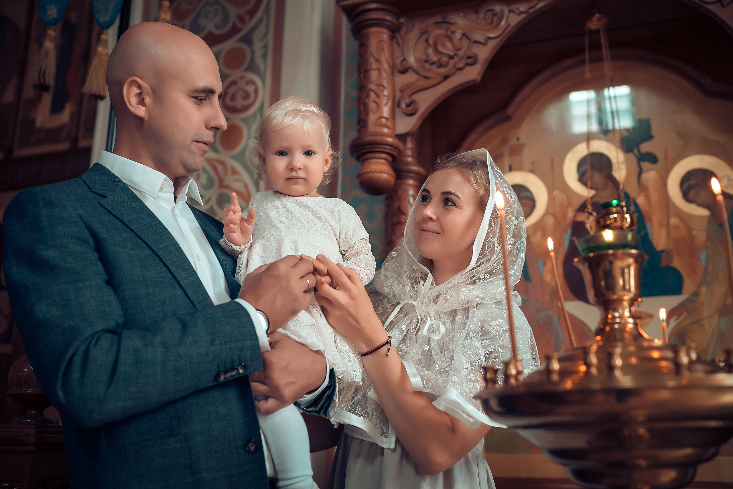 Крещение Валерии, Храм Иоанна Предтечи, Красноярск. Фотограф на Крещение и Венчание в Красноярске Рамазанова Юлия
