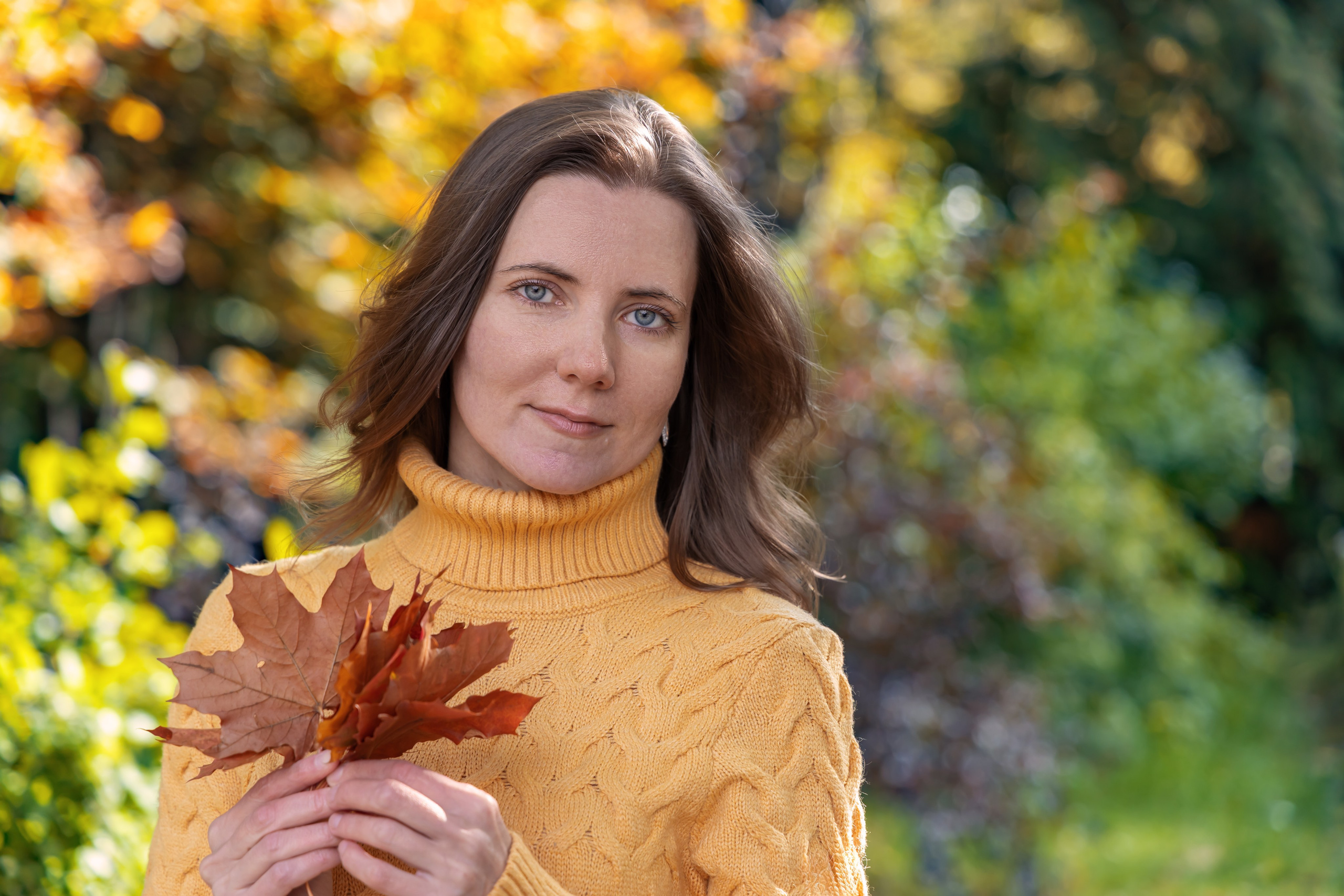 Жёлтая осень и ретро-велосипед. Репортажный, семейный и студийный фотограф в Москве Демин Алексей