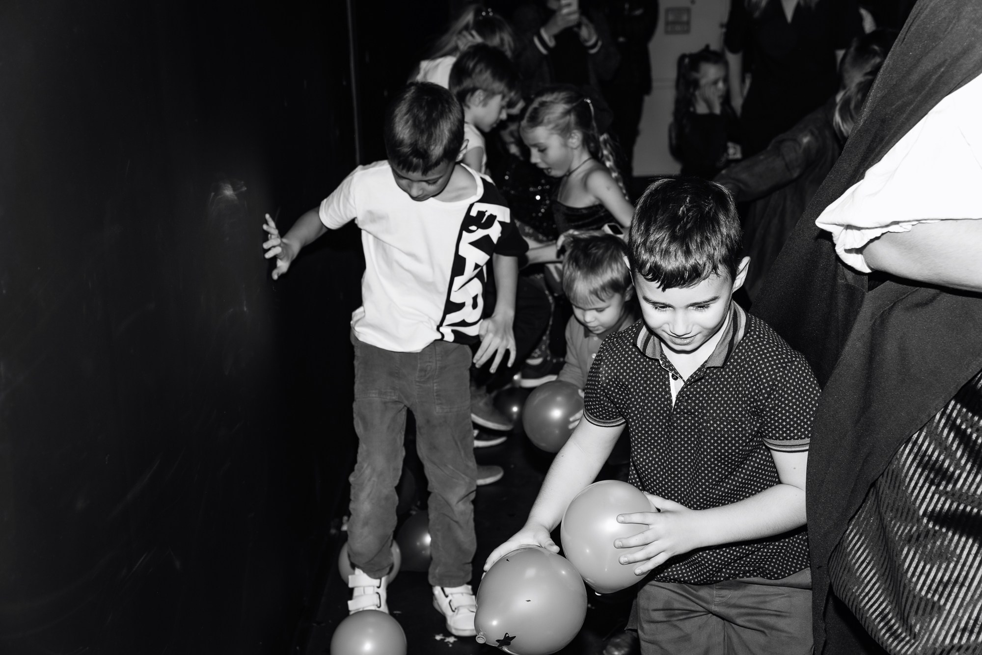 чб портрет детей