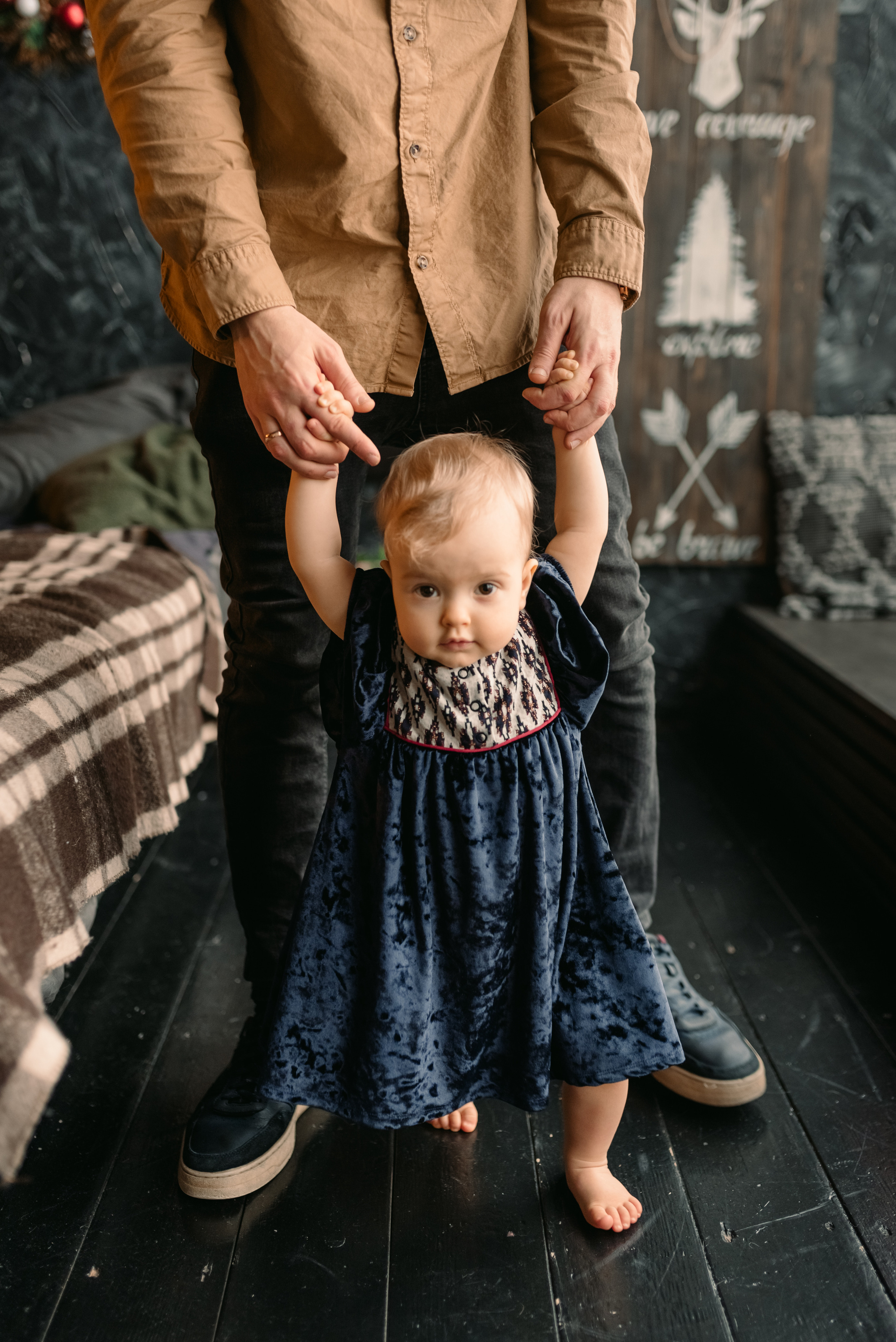 Семейная фотосессия в студии. Фотограф Юлия Кондратьева