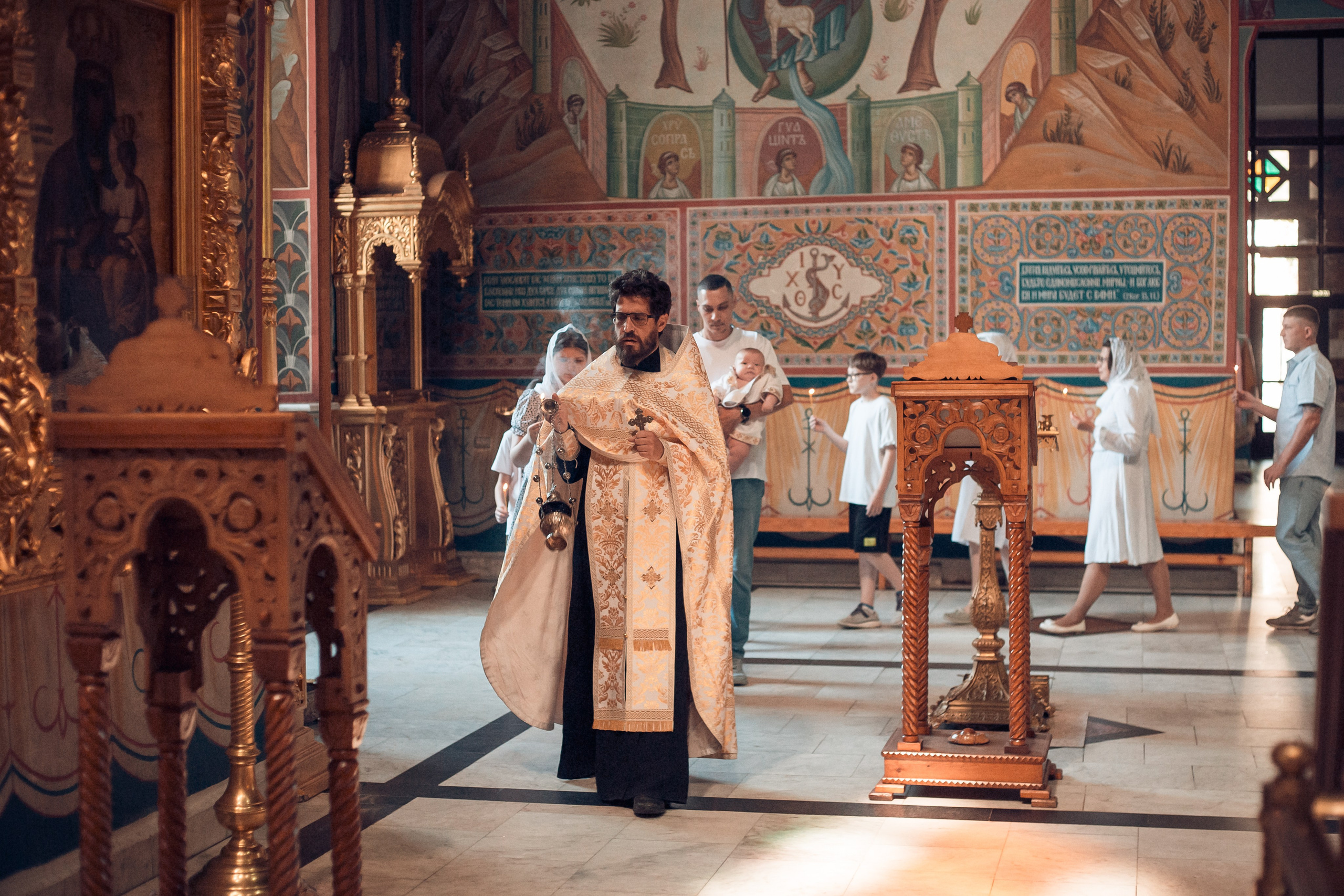 Крещение Дмитрия в Свято-Троицком кафедральном соборе Калуги