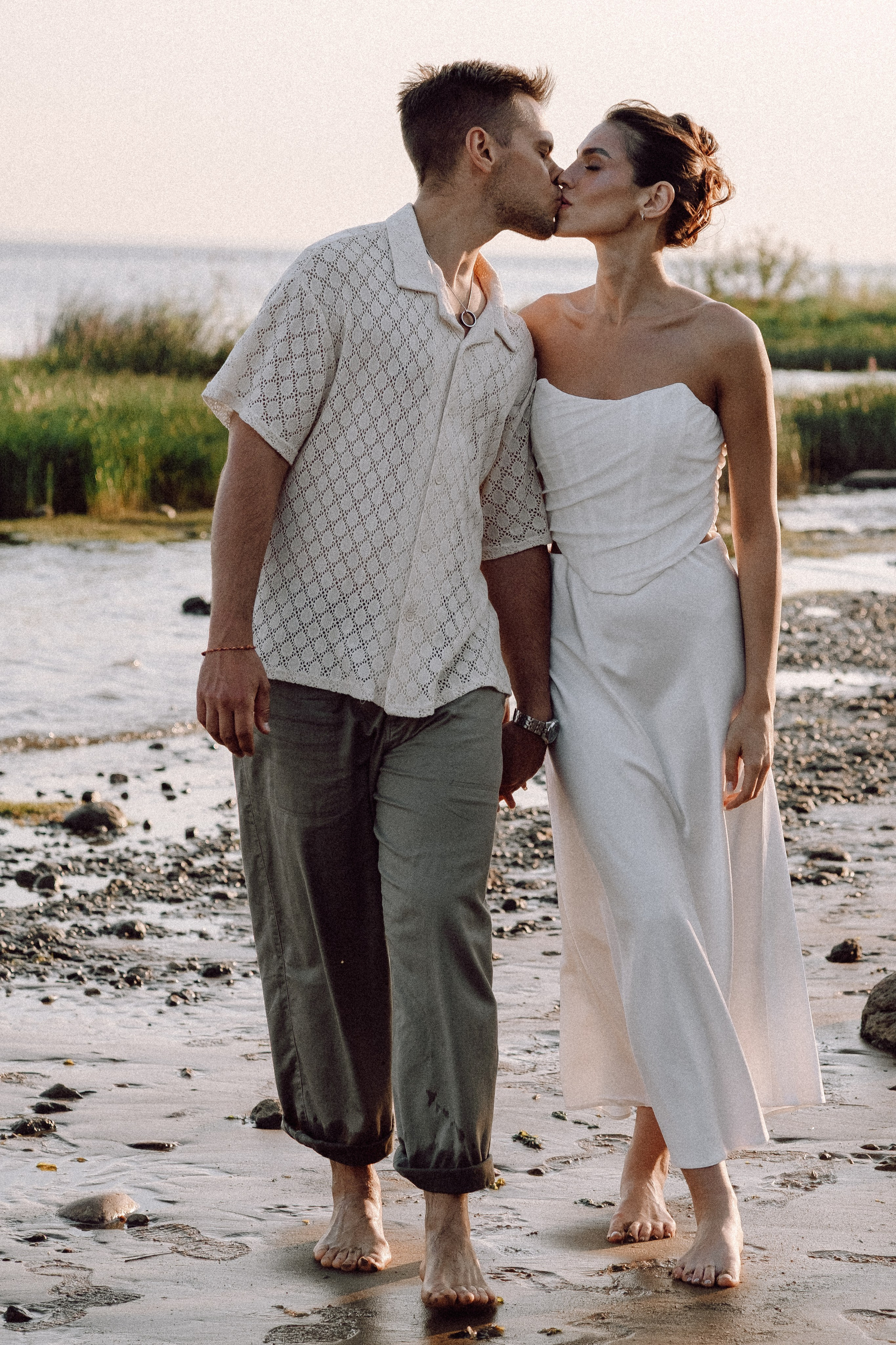 СВАДЕБНАЯ ФОТОСЕССИЯ ВЫЕЗДНОЙ ЦЕРЕМОНИИ (ФИНСКИЙ ЗАЛИВ). Профессиональный фотограф, Санкт-Петербург — Виктория Богомолова