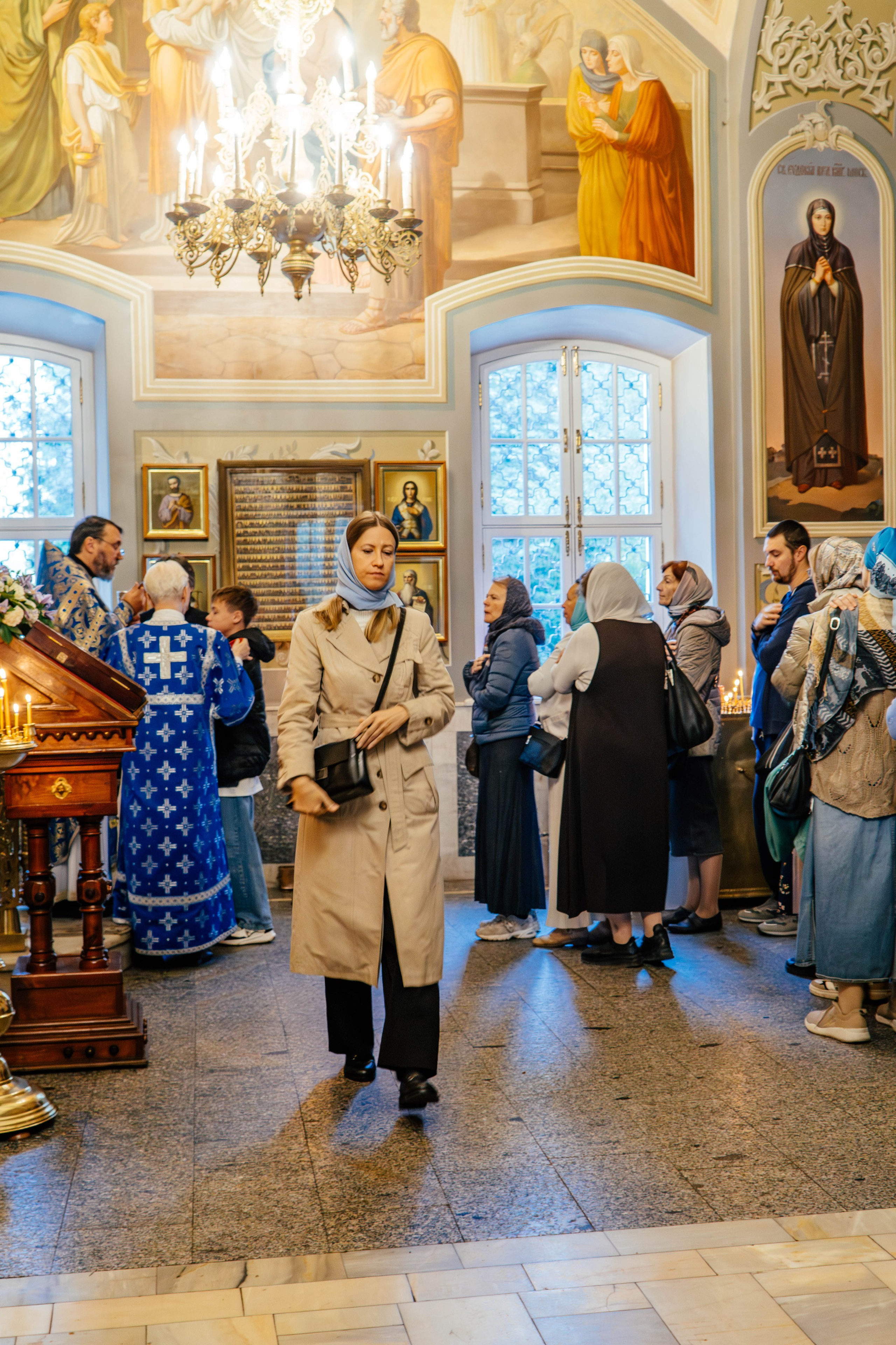Литургия в храме иконы Божией Матери «Живоносный Источник» в Царицыне. Фотограф Москва Валерия Веденина