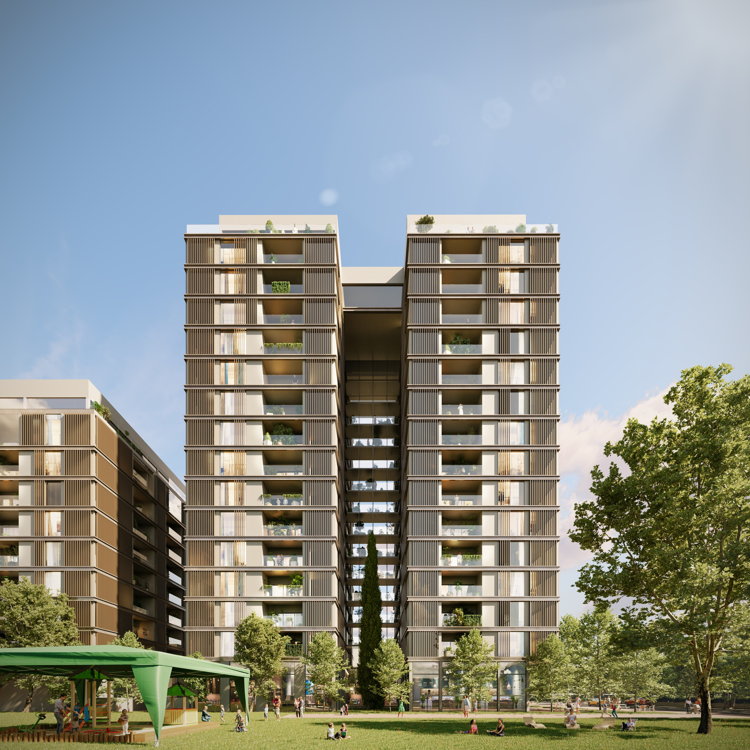 Бизнес центр. ГРАНИ Студия архитектурной визуализации