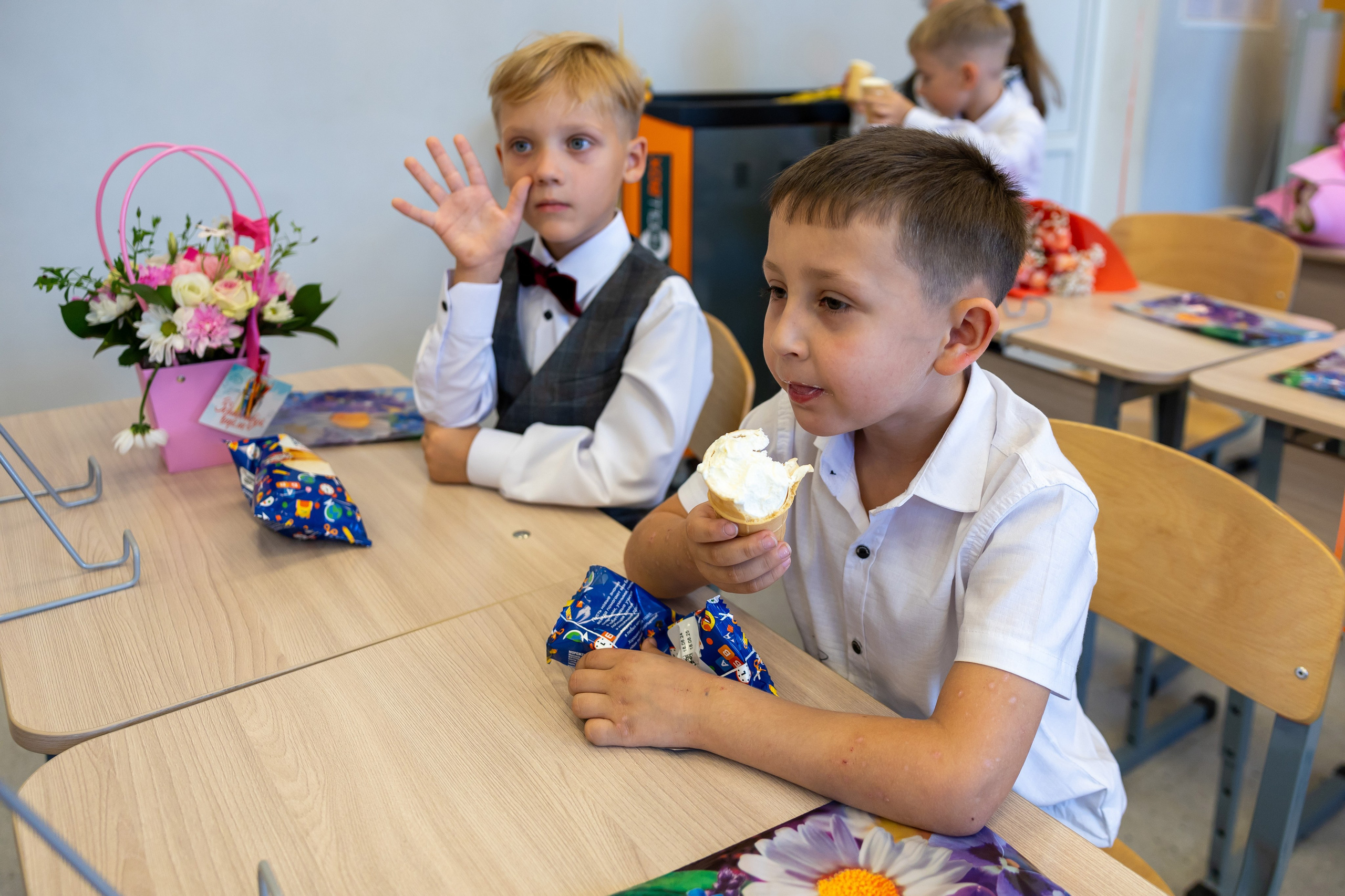 Первый раз в первый класс (репортажная съемка). Фотограф в Серпухове Наталья Руденко
