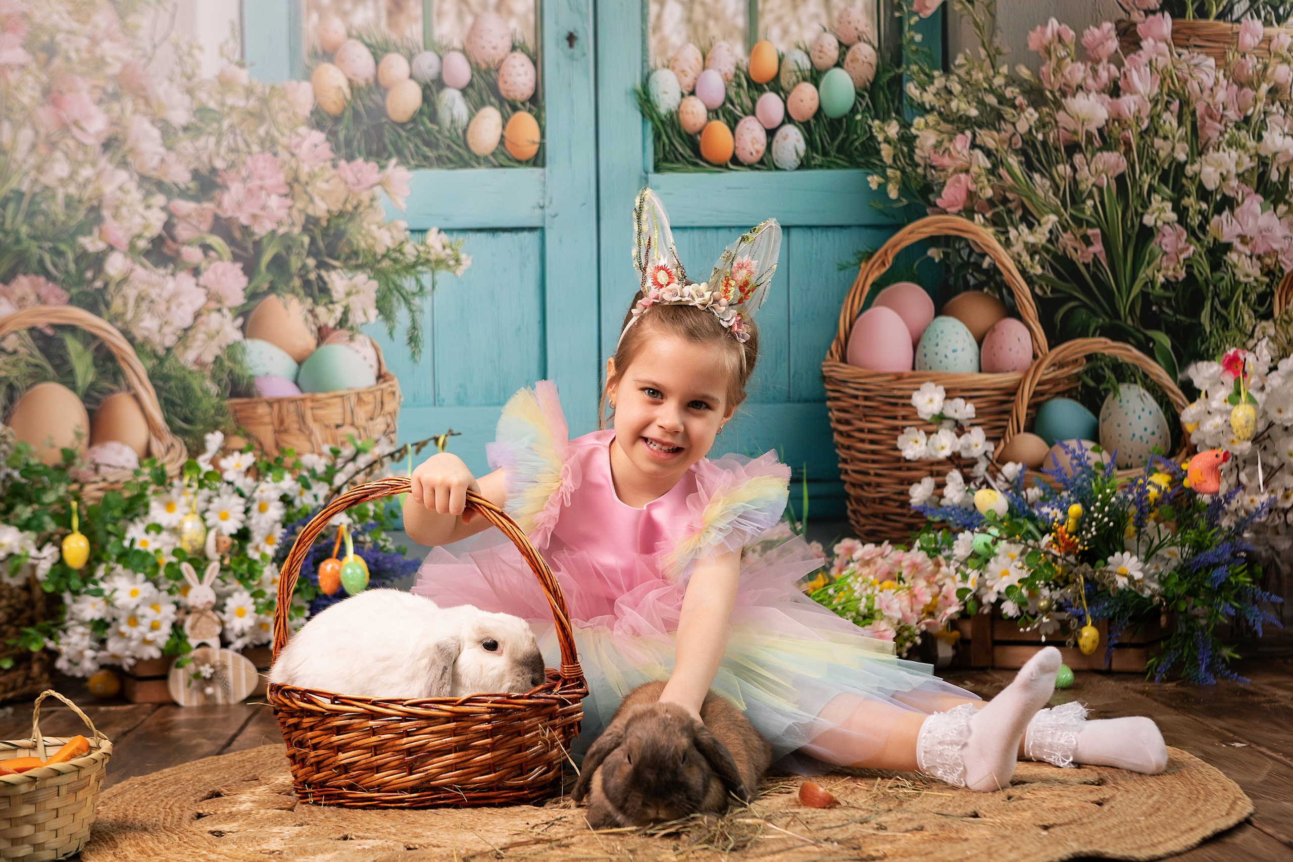 Фотопроект Пасхальный с кроликами. ФОТОГРАФ НА ГОДИК, БЕРЕМЕННОСТИ, НОВОРОЖДЕННЫХ, КРЕЩЕНИЯ МОСКВА