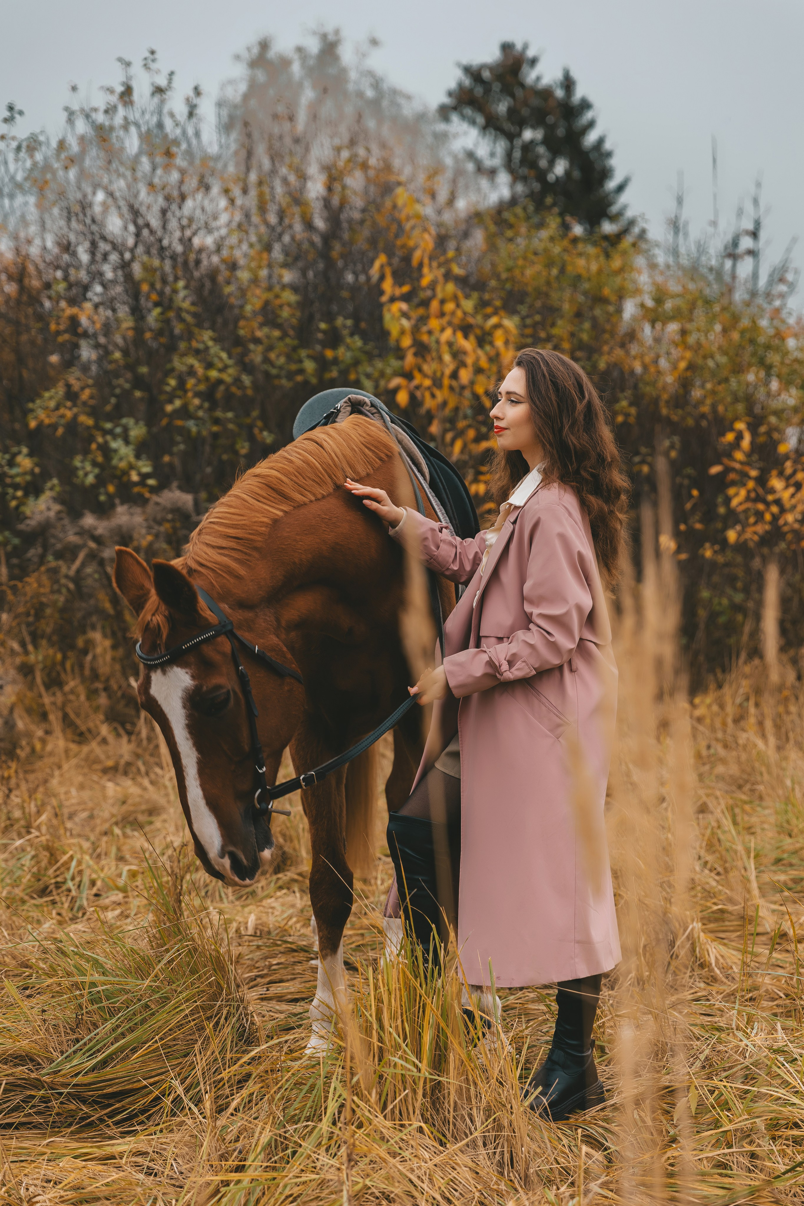 Женский портрет с лошадью. Семейный и женский фотограф в Москве Надежда Воробьева