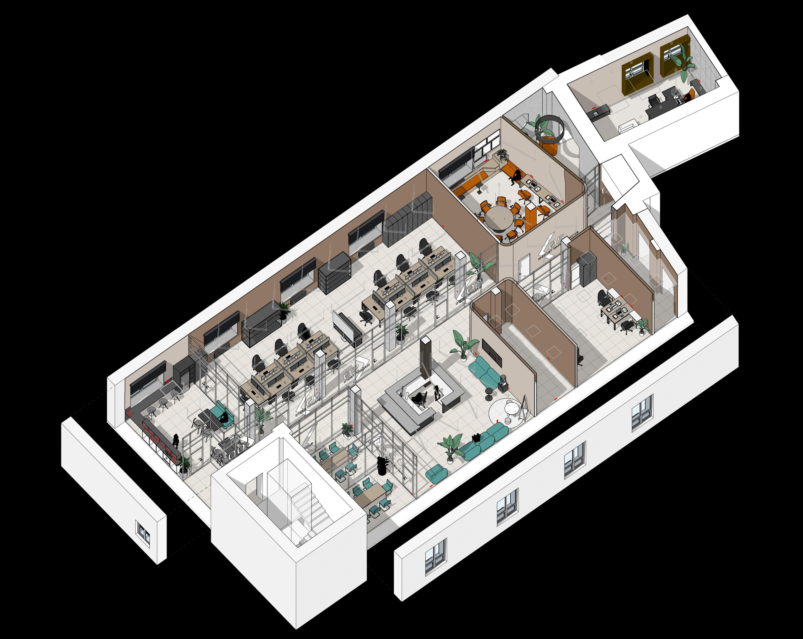Разработка планировки офисного помещения