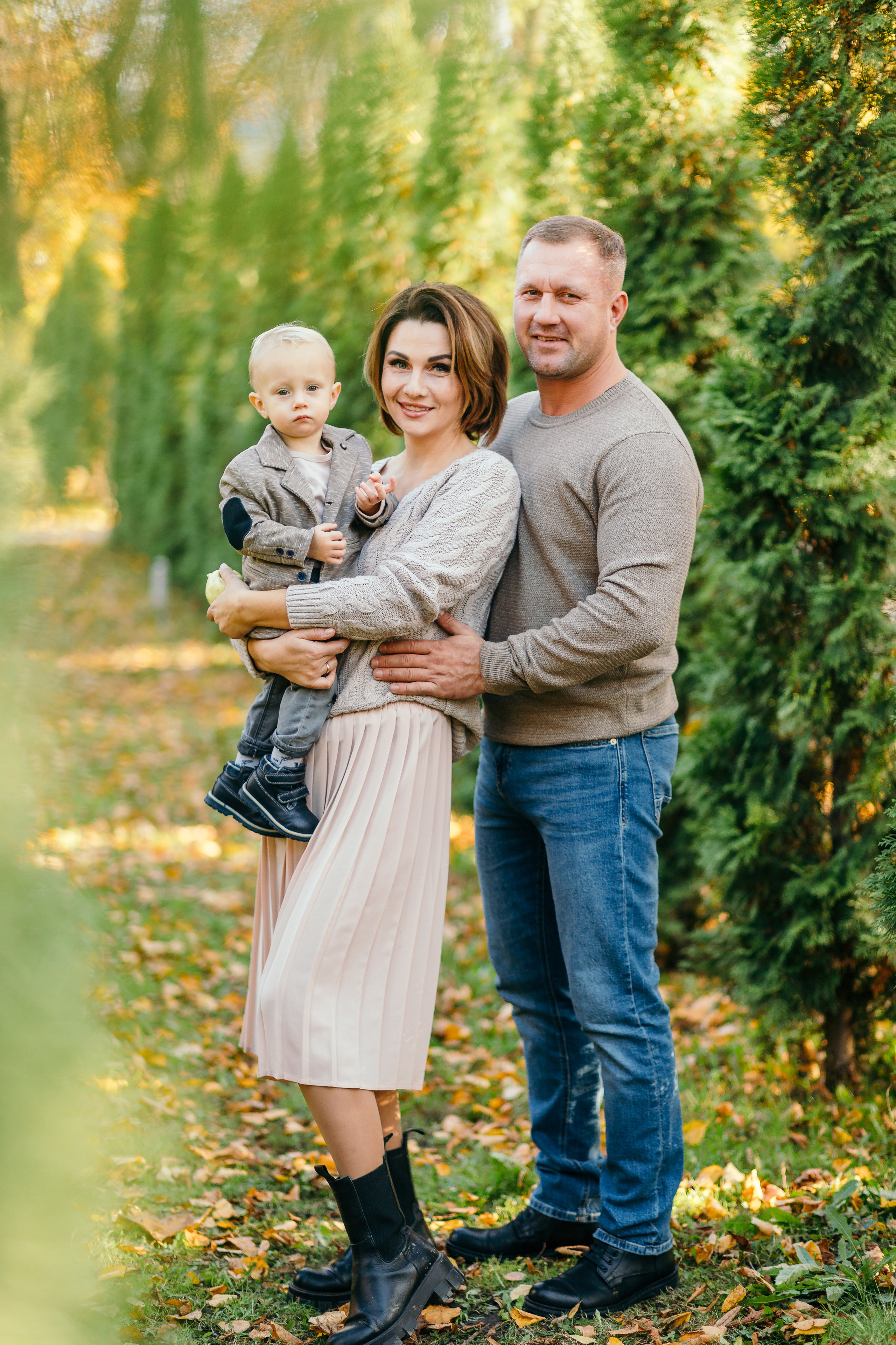 Осенняя прогулка Насти, Ромы и Саши. Семейный фотограф в Рязани Харламова Влада