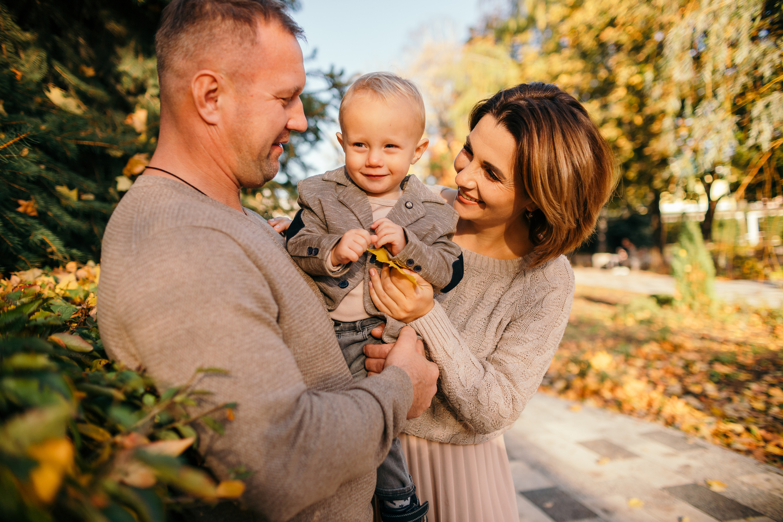 Осенняя прогулка Насти, Ромы и Саши. Семейный фотограф в Рязани Харламова Влада