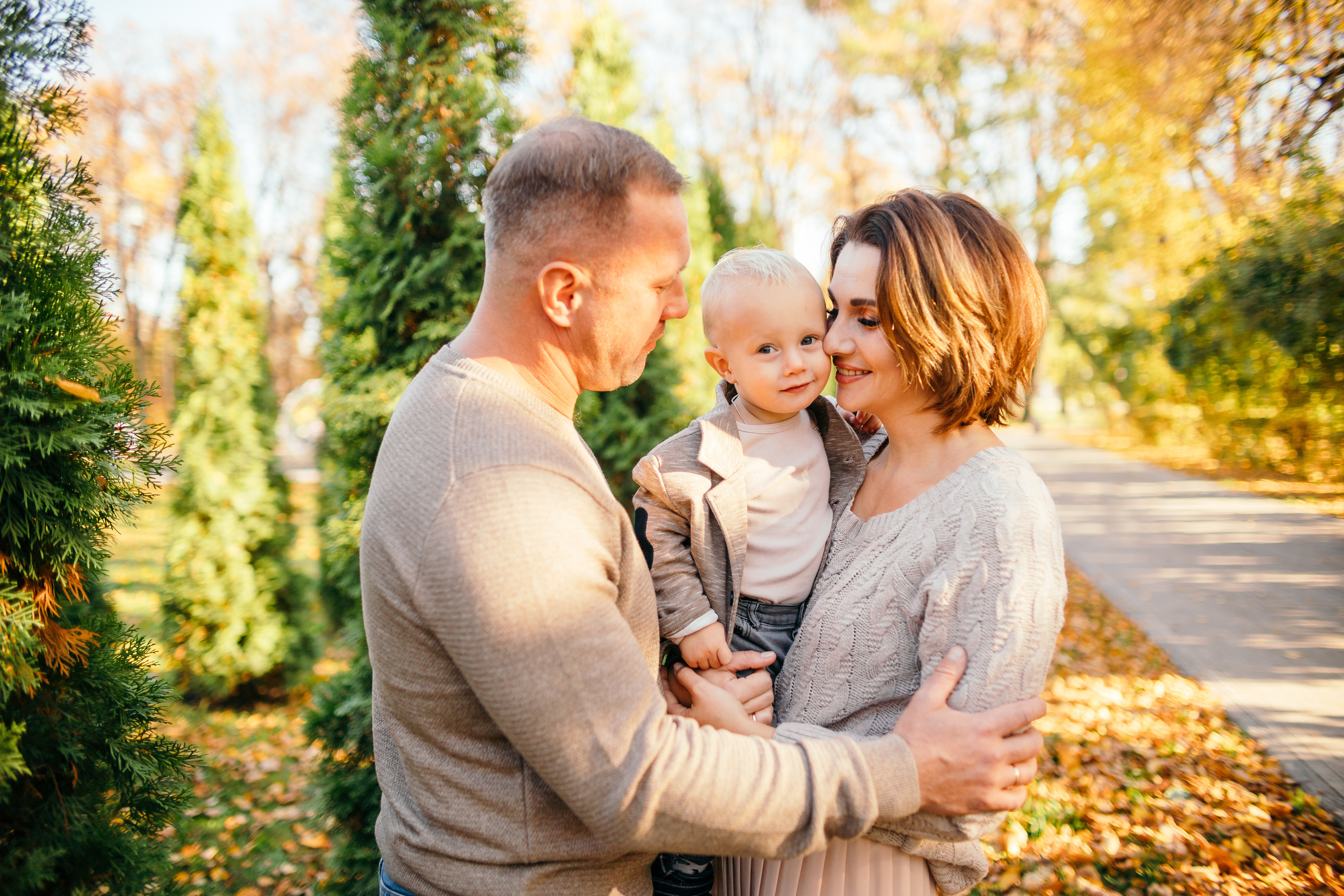 Осенняя прогулка Насти, Ромы и Саши. Семейный фотограф в Рязани Харламова Влада