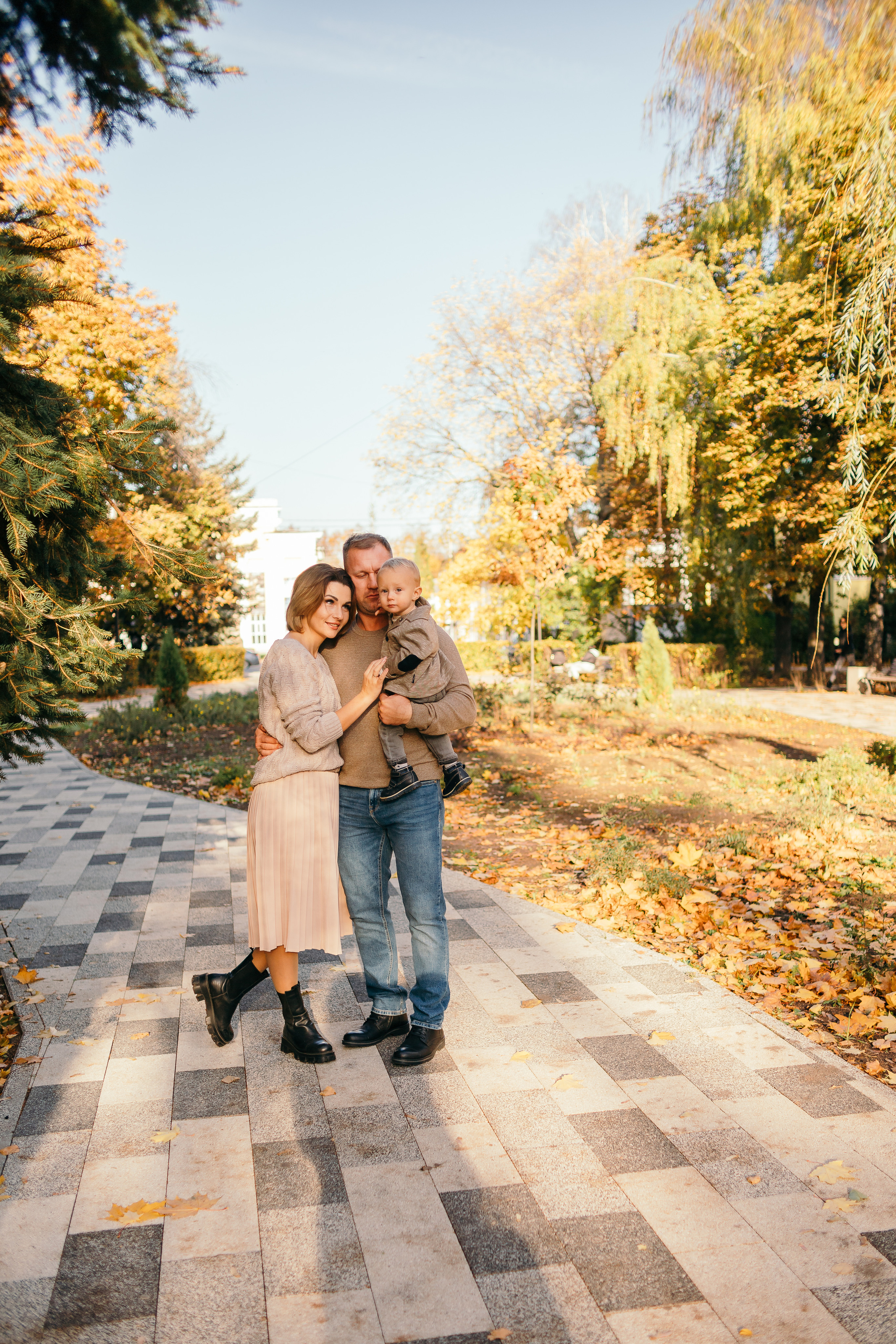 Осенняя прогулка Насти, Ромы и Саши. Семейный фотограф в Рязани Харламова Влада
