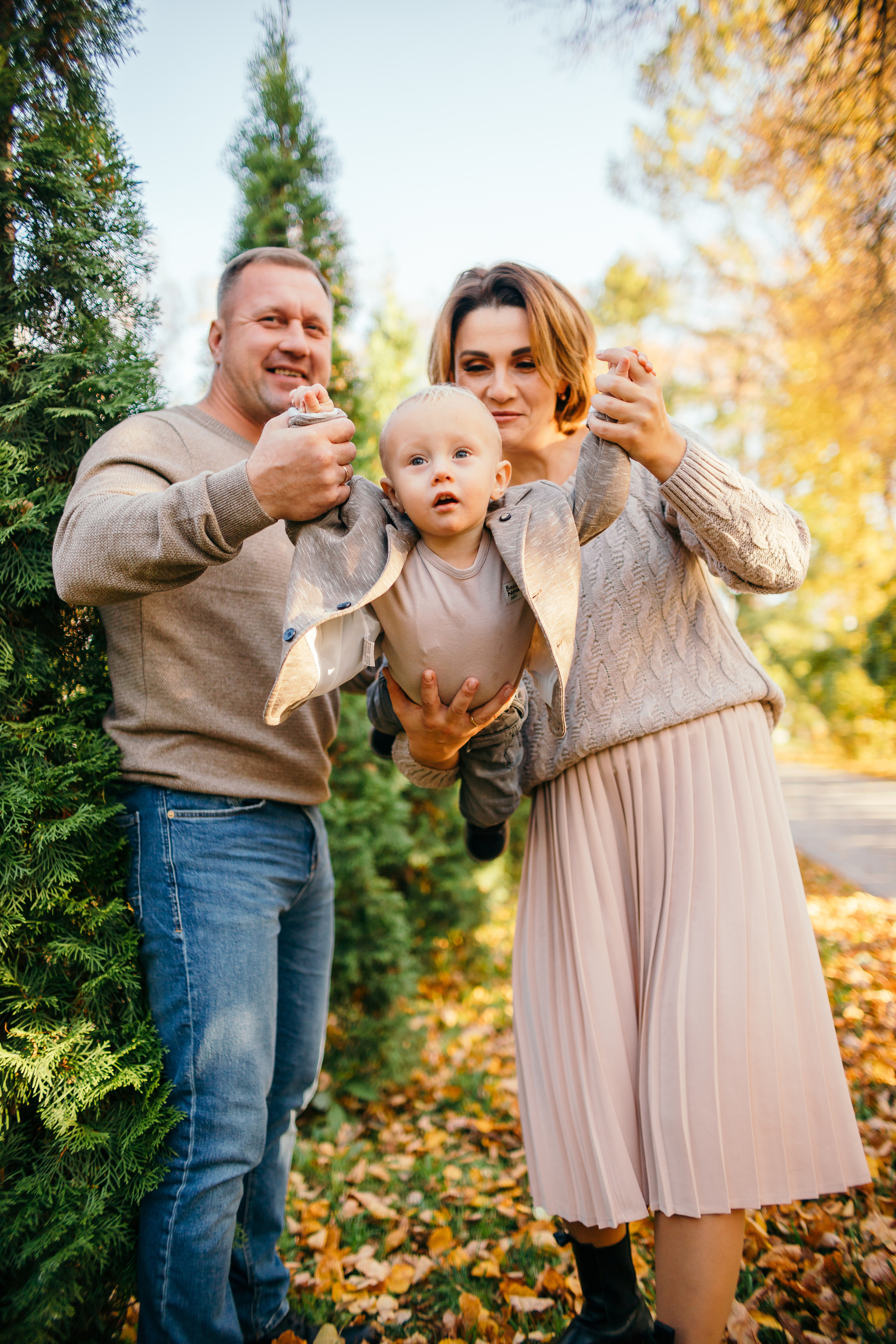 Осенняя прогулка Насти, Ромы и Саши. Семейный фотограф в Рязани Харламова Влада