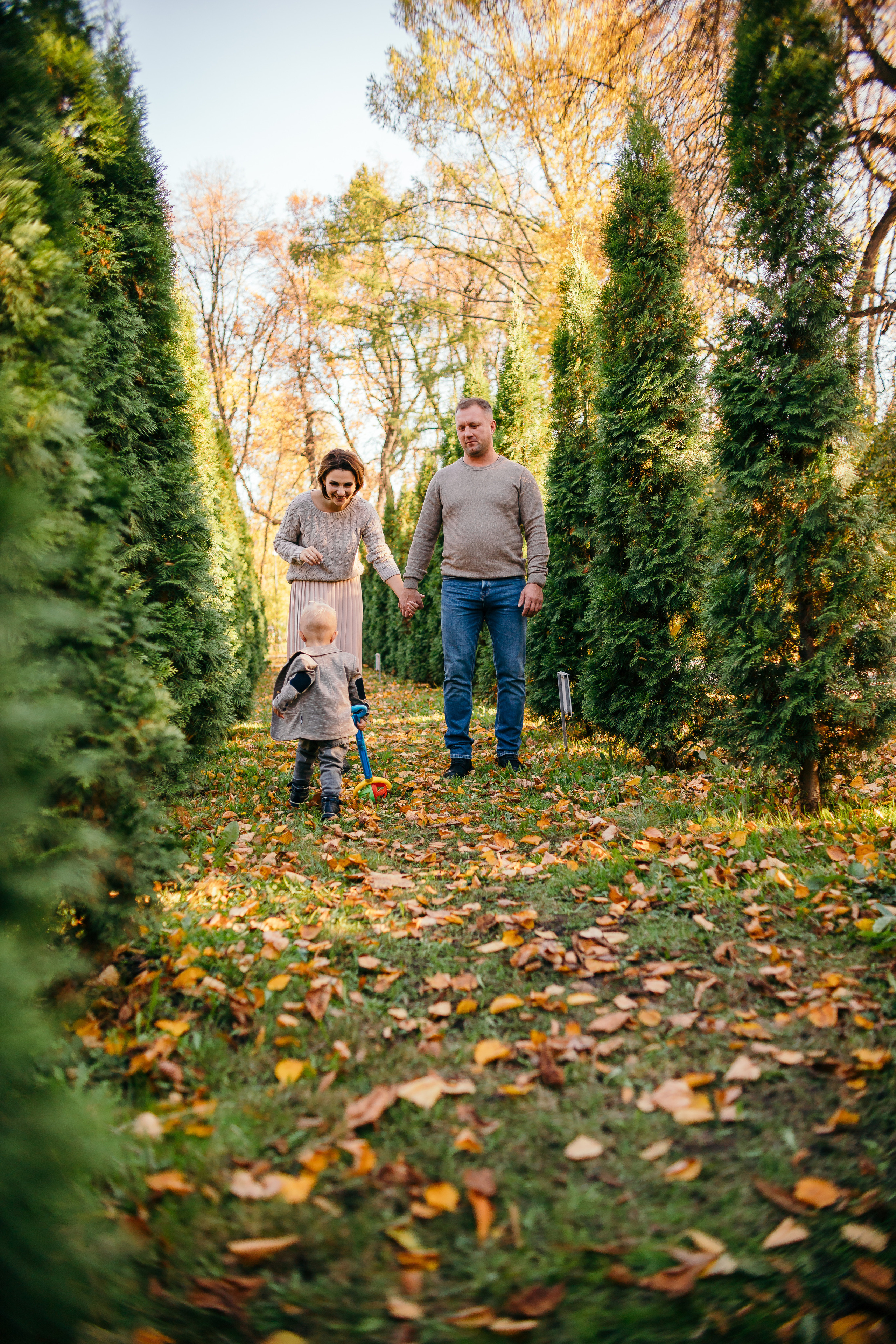 Осенняя прогулка Насти, Ромы и Саши. Семейный фотограф в Рязани Харламова Влада