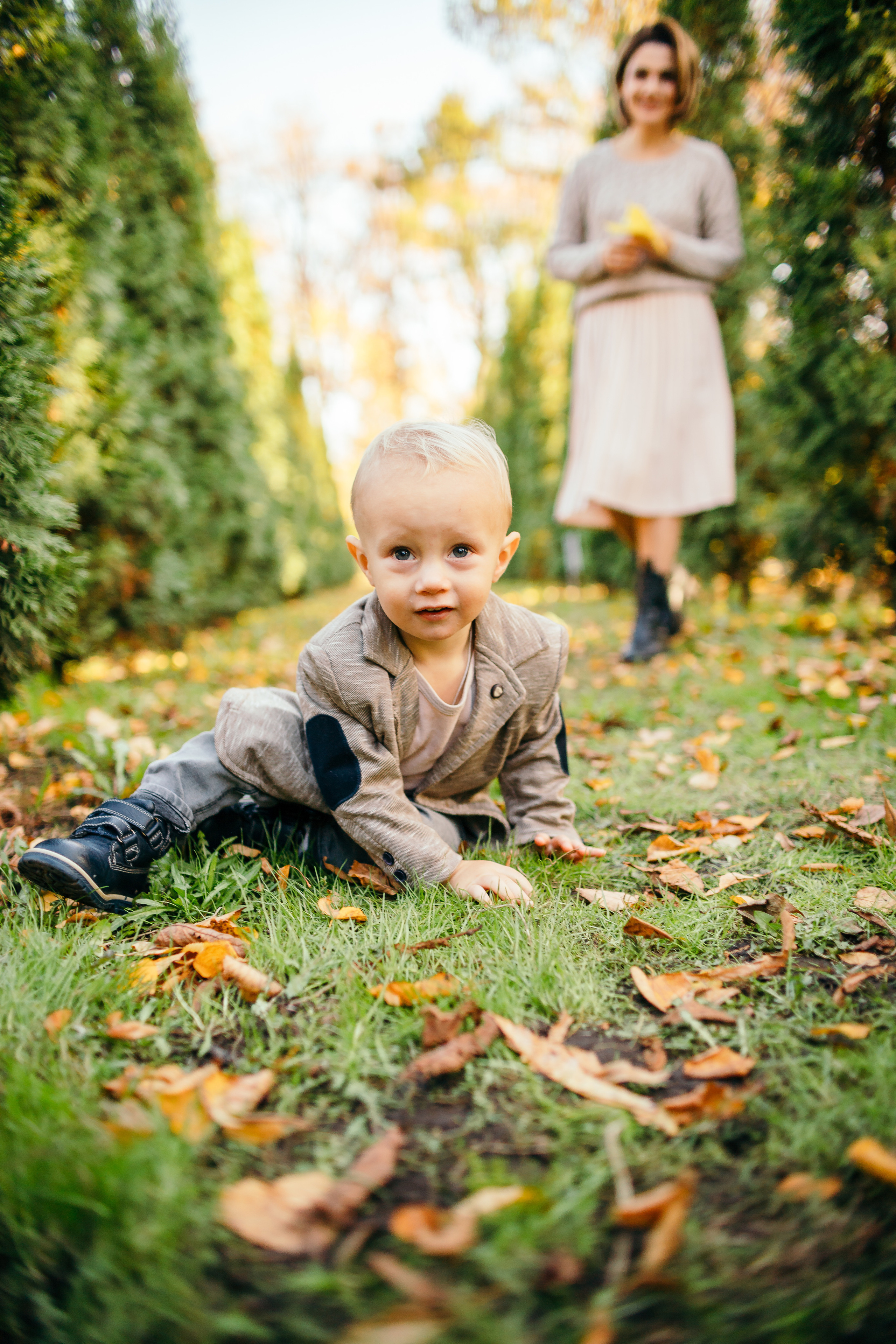 Осенняя прогулка Насти, Ромы и Саши. Семейный фотограф в Рязани Харламова Влада