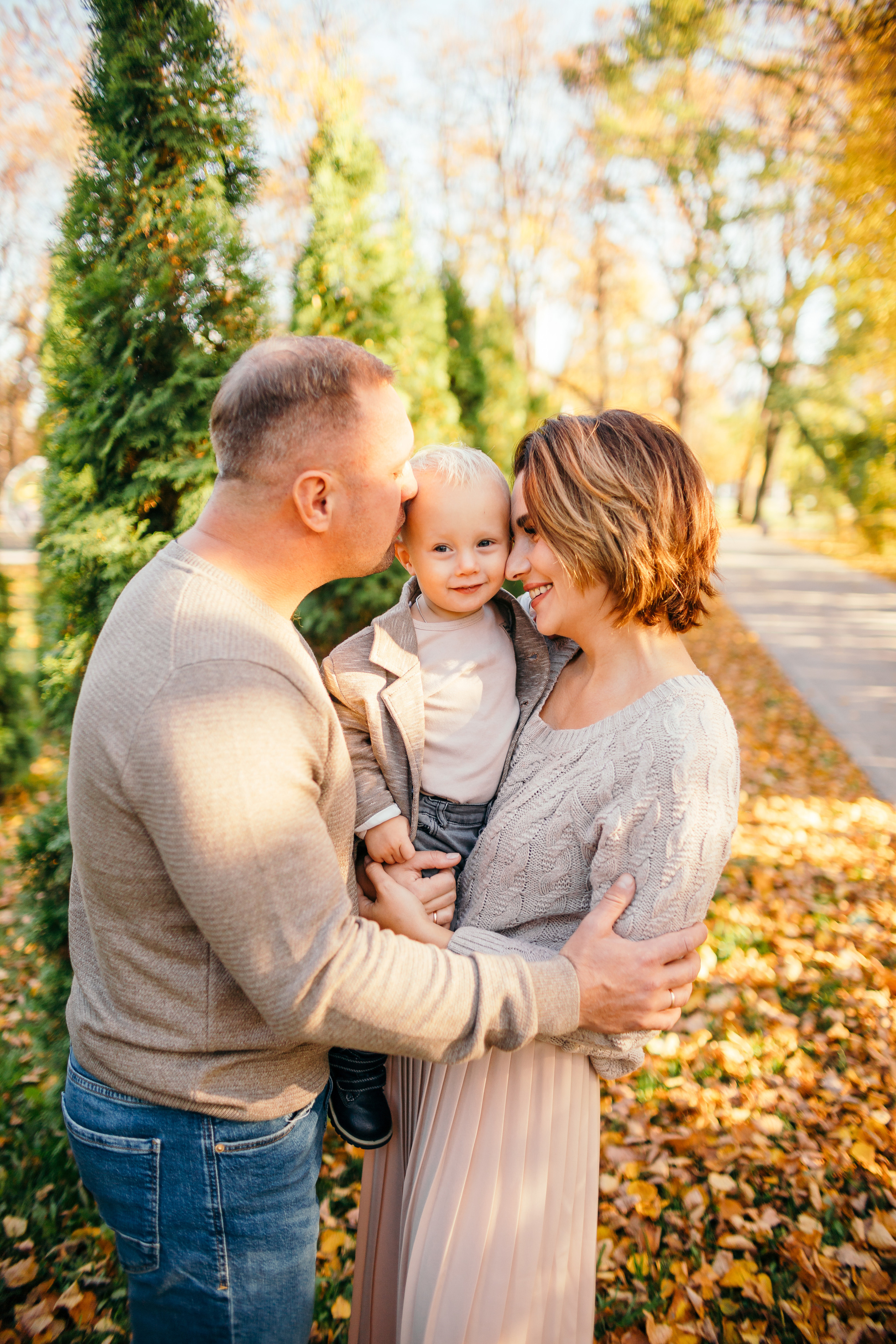 Осенняя прогулка Насти, Ромы и Саши. Семейный фотограф в Рязани Харламова Влада