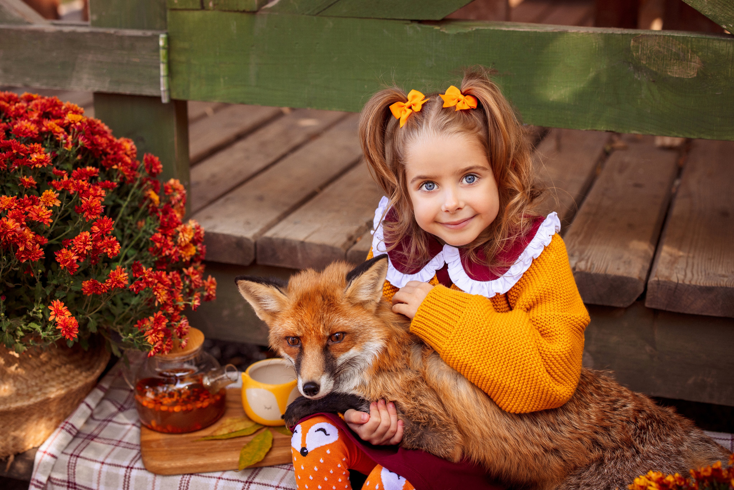 Осень с «Лисом». Семейный и детский фотограф в Краснодаре Анна Трашкова
