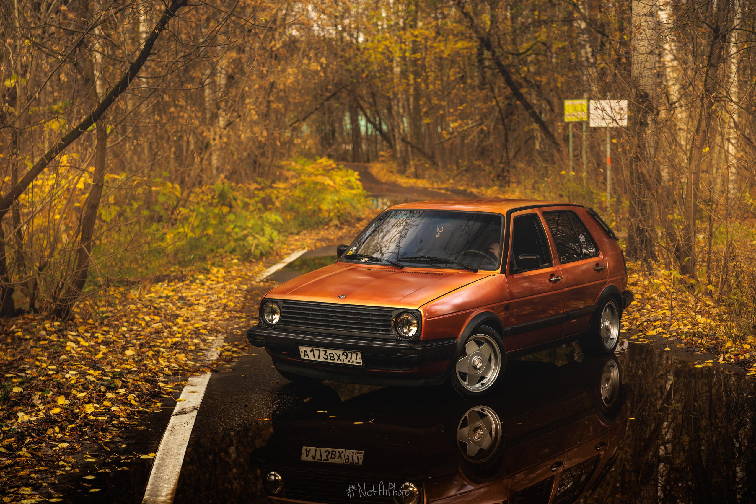 Фотосессия VW Golf 2. #NotAiPhoto — автомобильный фотограф