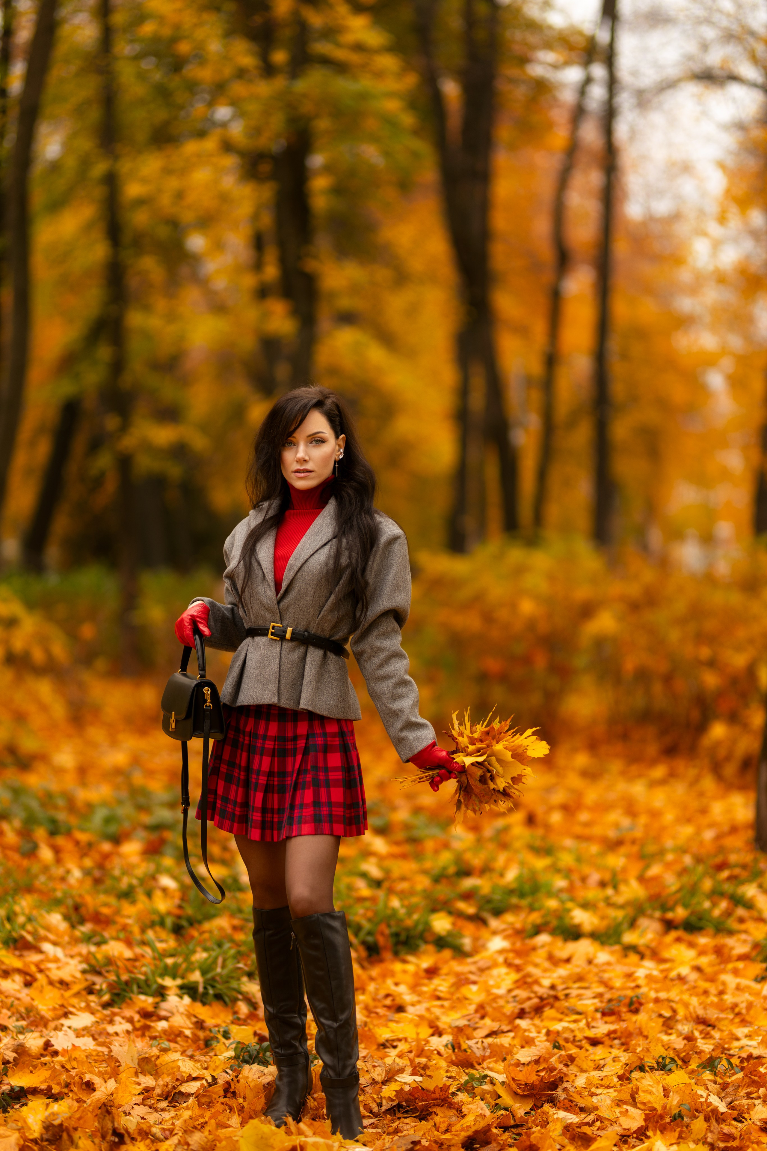 Фотосет с Екатериной в парке на осеннюю тему для «себя»