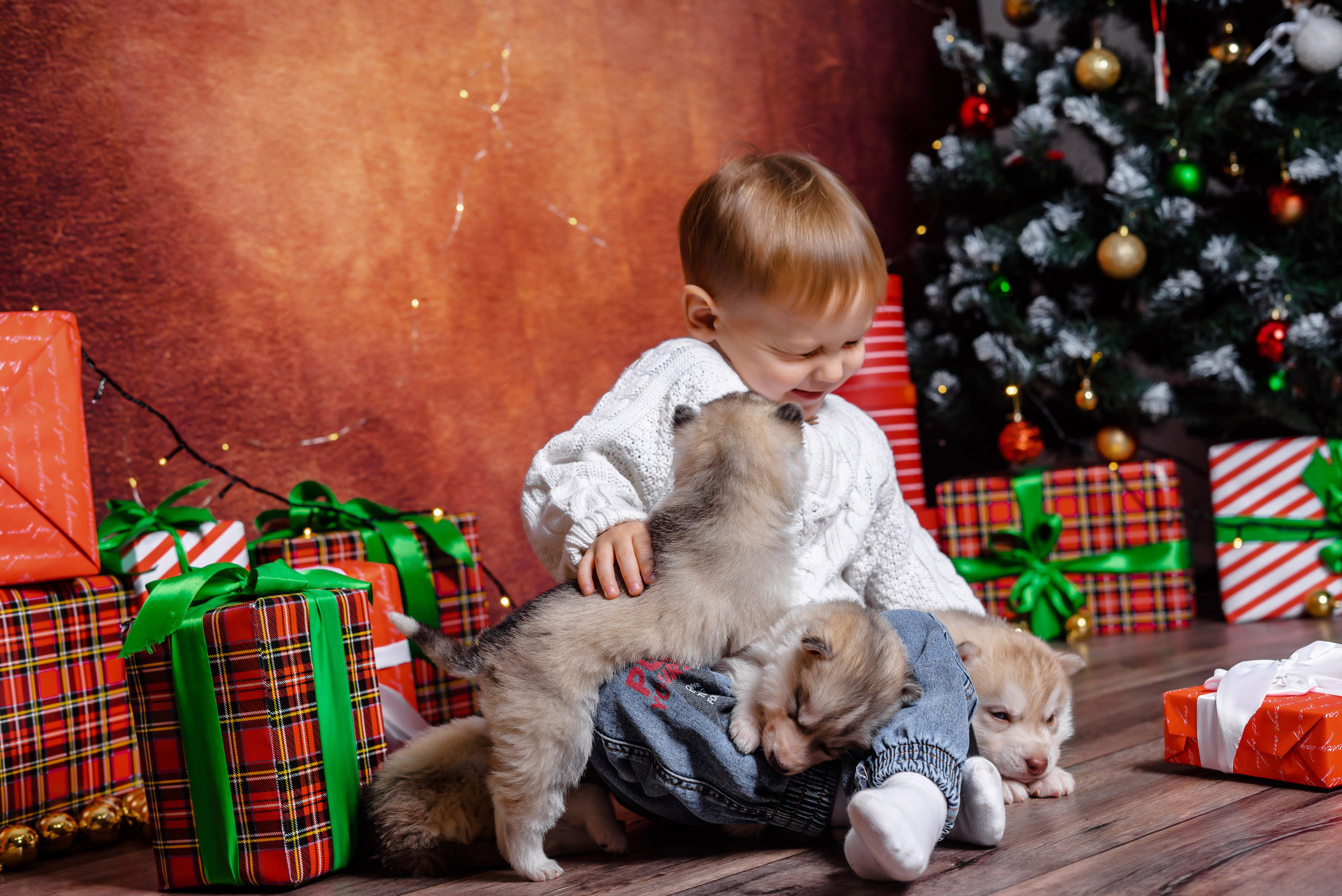 Детский проект с Хаски. Семейный и детский фотограф в Екатеринбурге и НевьянскеТимурова Алина
