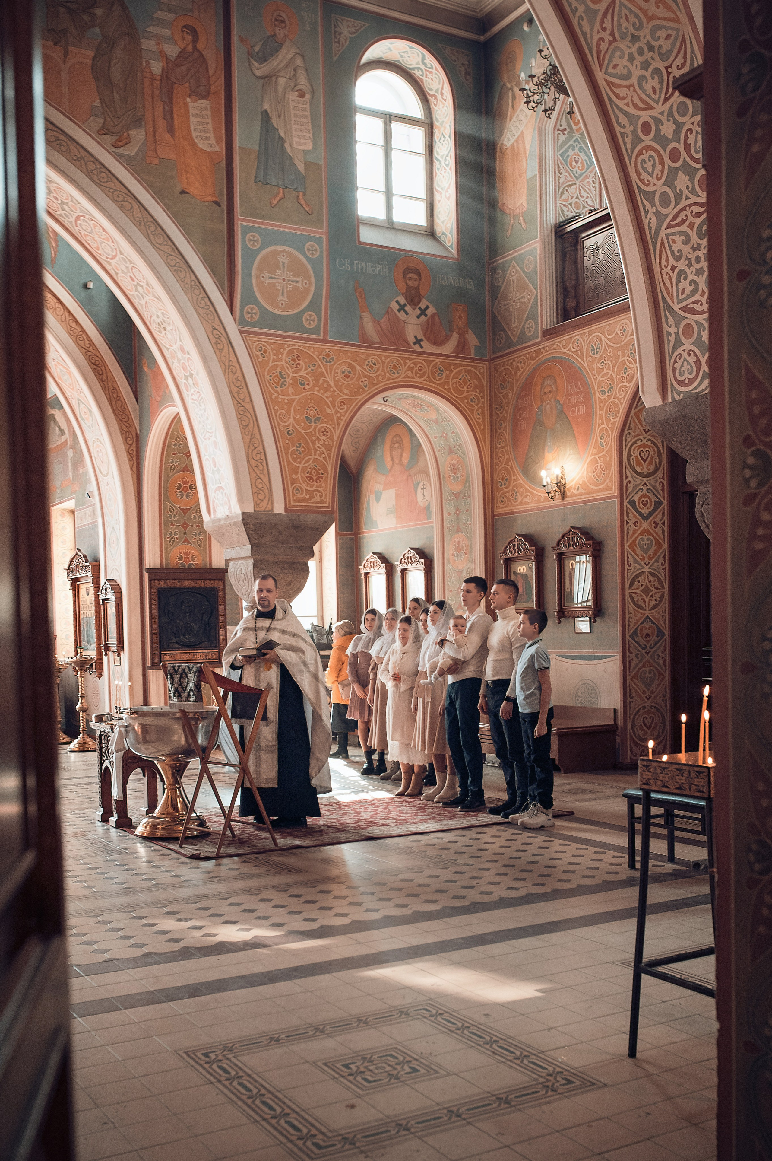 Крещение Ярослава в Храме Иоанна Предтечи. Фотографы крещения/венчания  Красноярск Татьяна и Вячеслав Переваловы