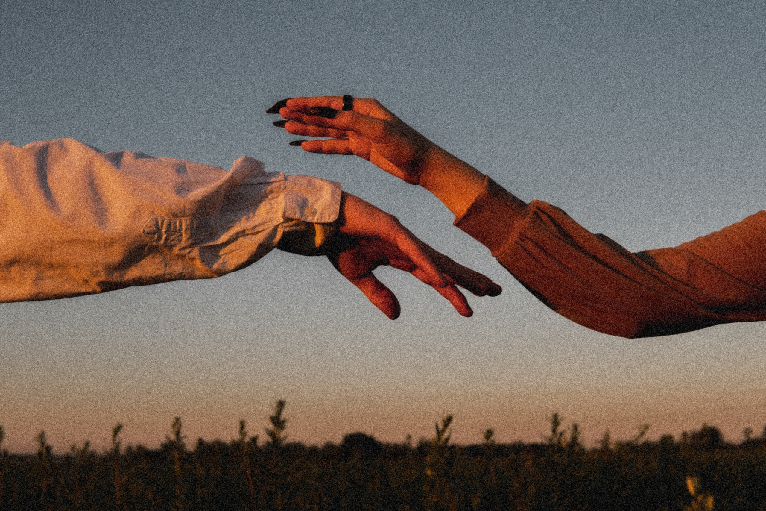 Любовь в закатном поле. love story. Свадебный и портретный фотограф в Москве, Светлана Янковая