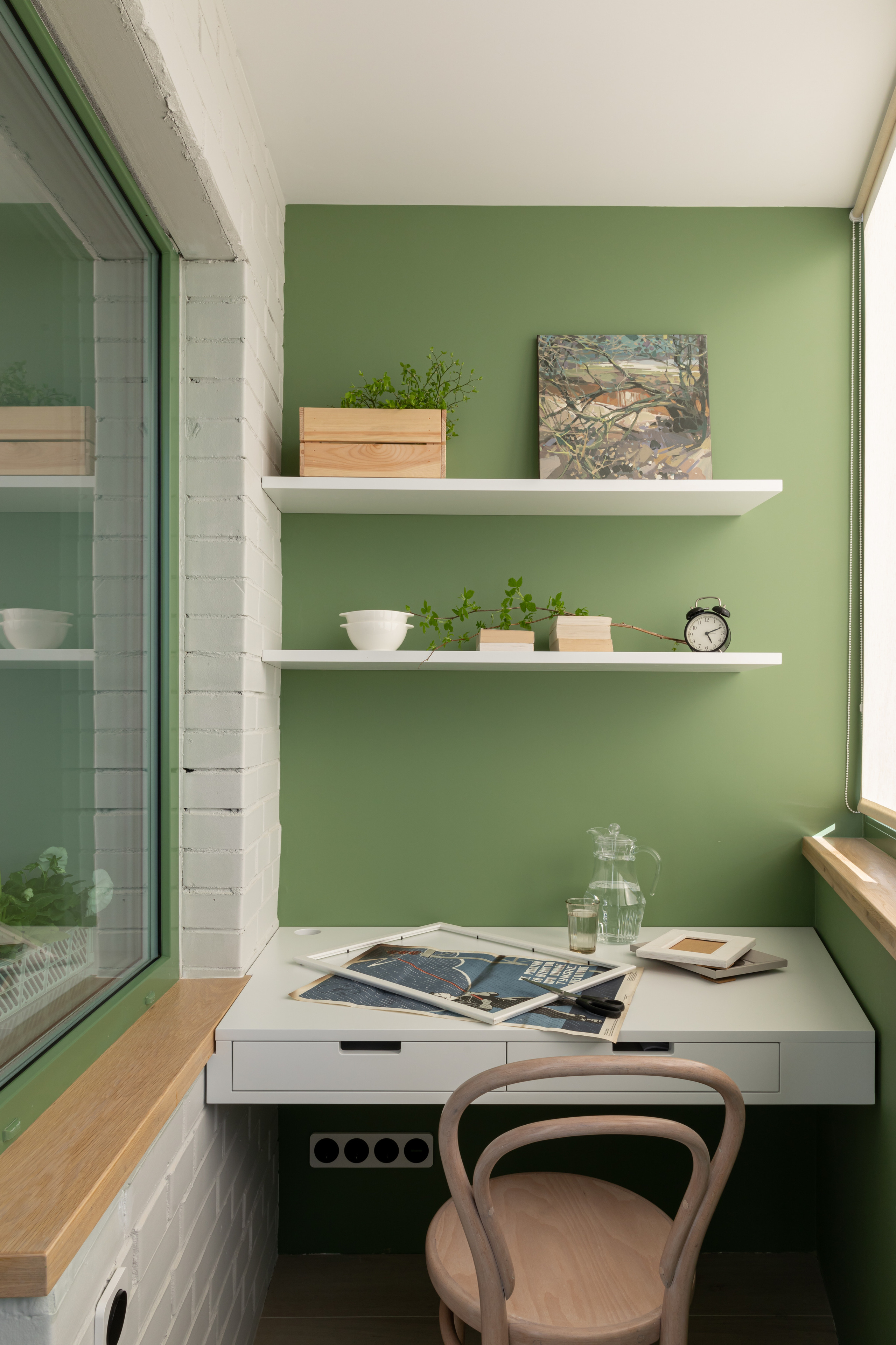 Окна в парк. Квартира 47 м². Мастерская интерьеров Светланы Куксовой. Дизайн и реализация
