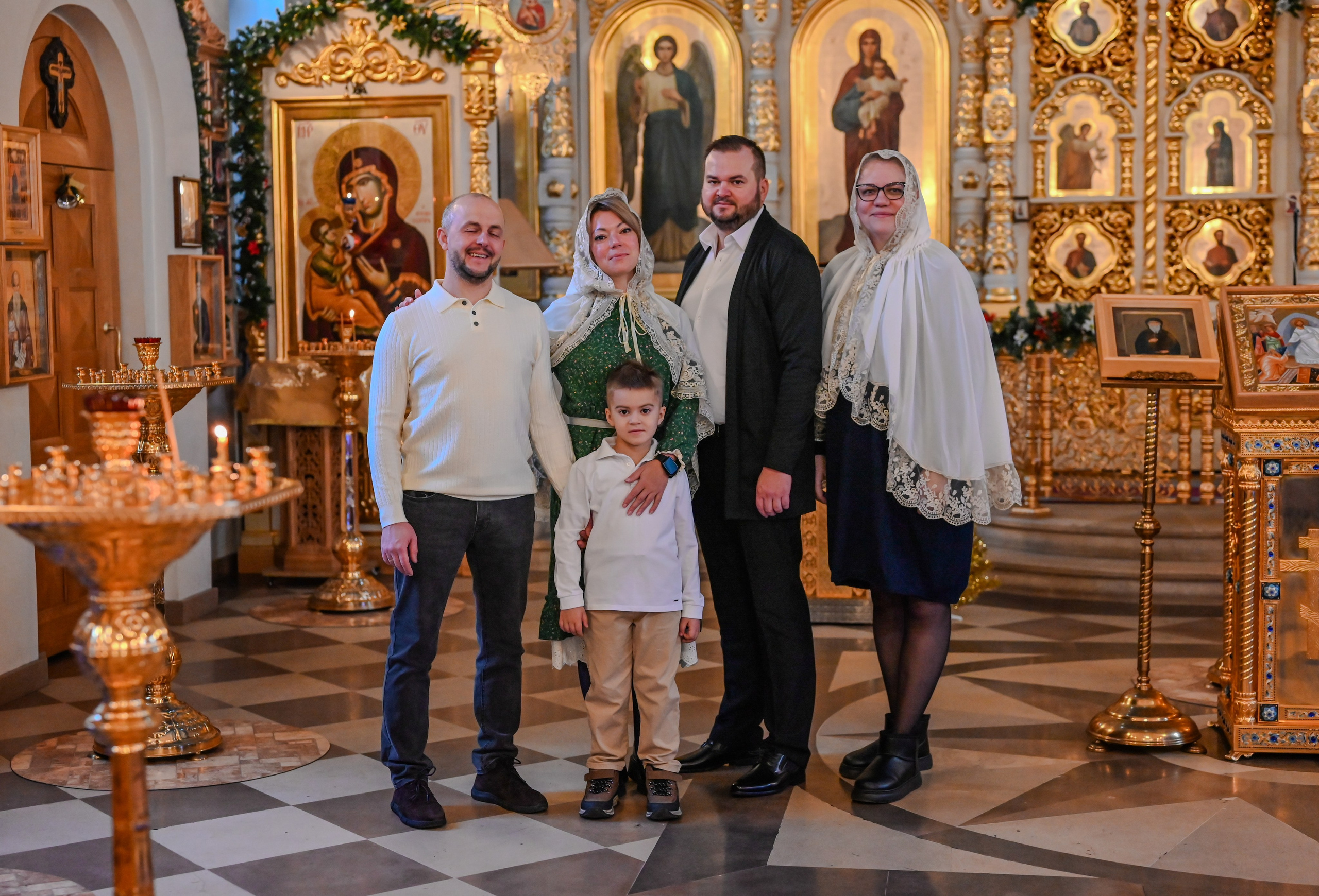 Крещение Совхоз Ленина. Семейный и детский фотограф Москва