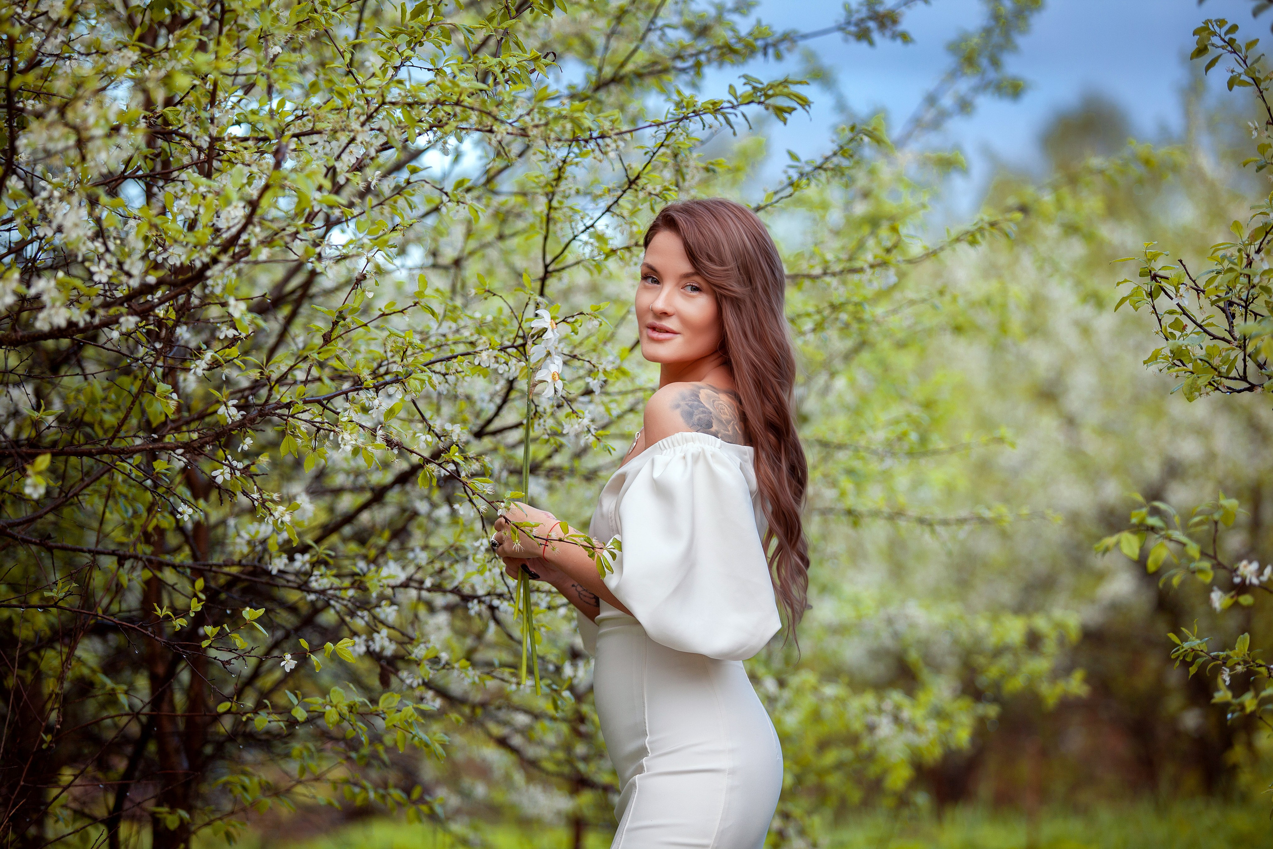 В цветах. Фотограф Мария Кольцова