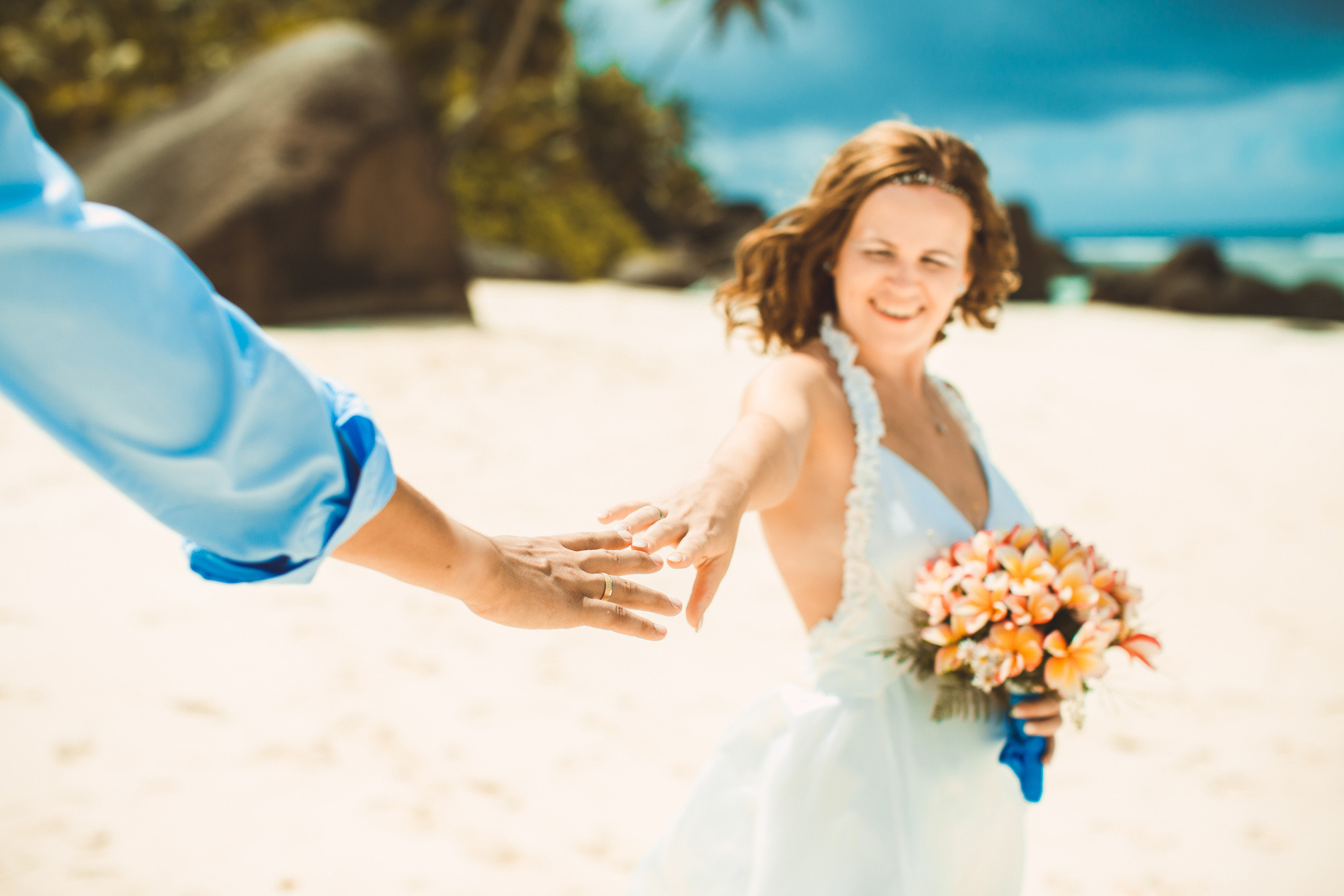 Любовь и Павел. Сейшельские острова