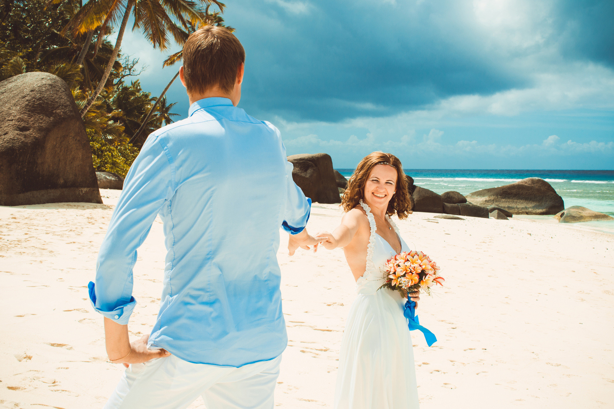 Любовь и Павел. Сейшельские острова