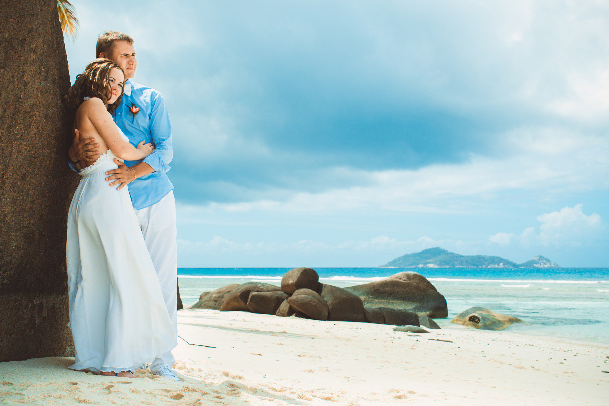 Любовь и Павел. Сейшельские острова