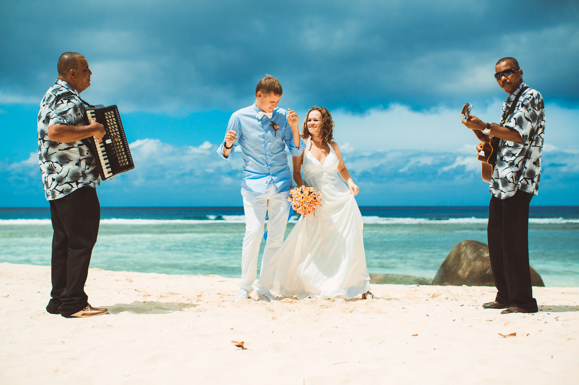 Любовь и Павел. Сейшельские острова