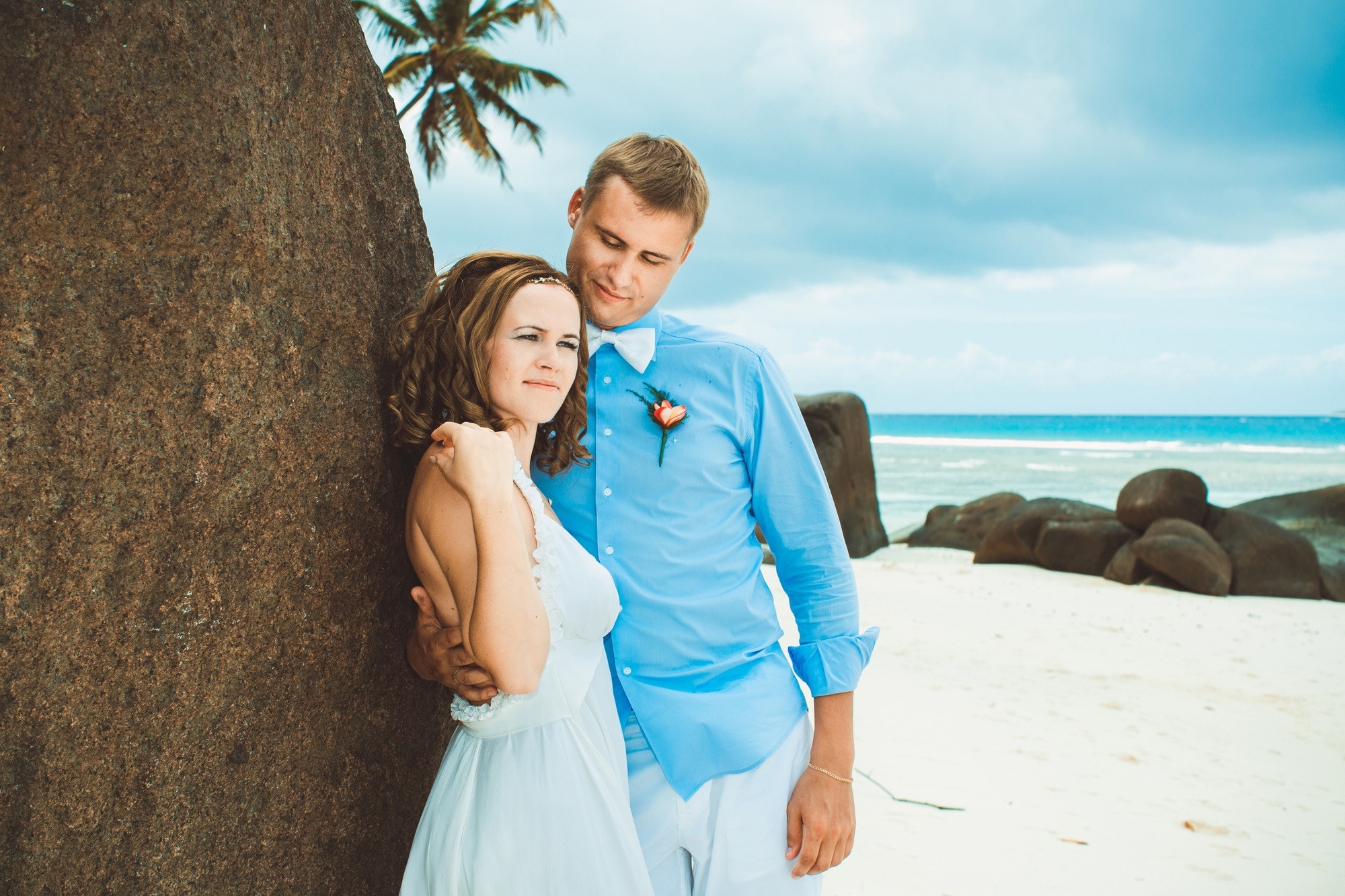 Любовь и Павел. Сейшельские острова