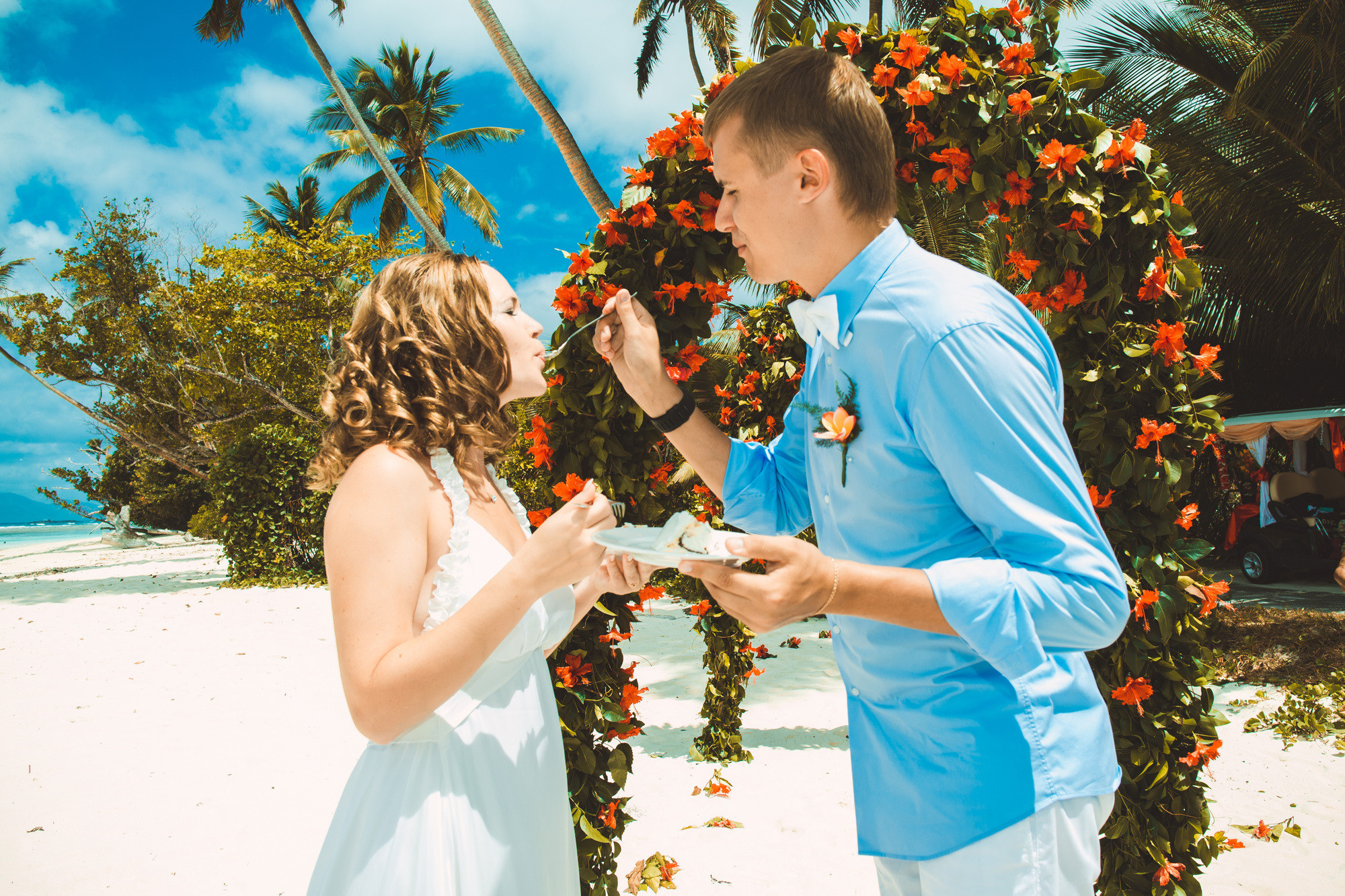 Любовь и Павел. Сейшельские острова