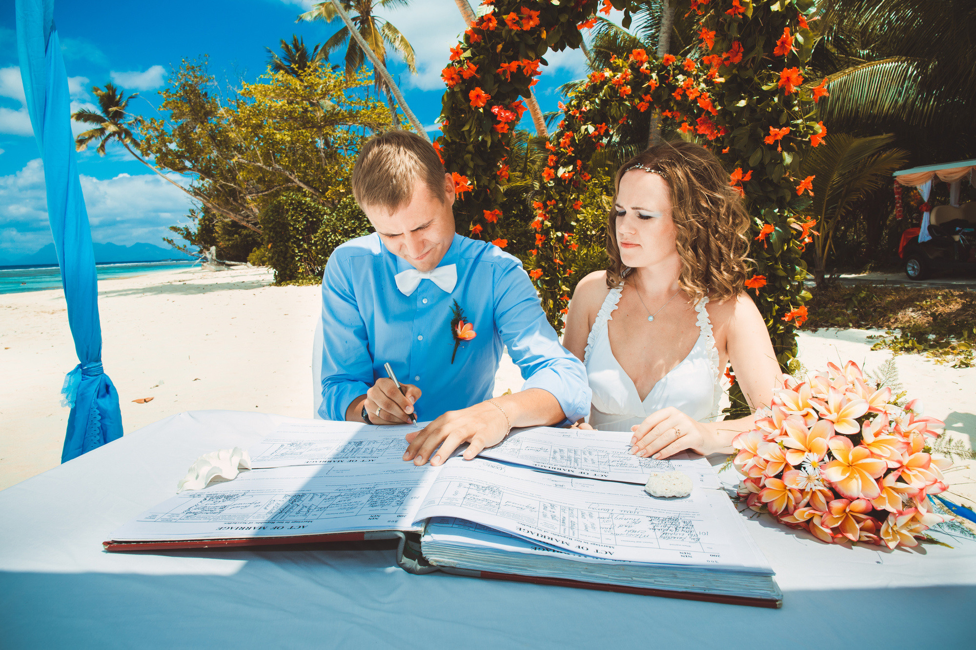 Любовь и Павел. Сейшельские острова