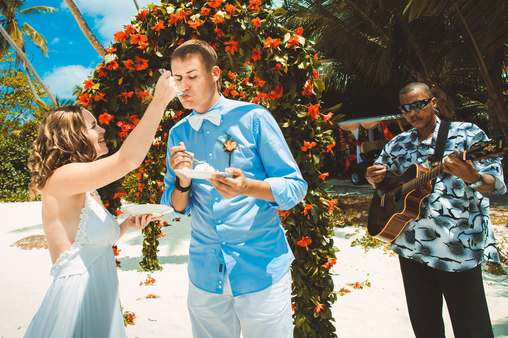 Любовь и Павел. Сейшельские острова