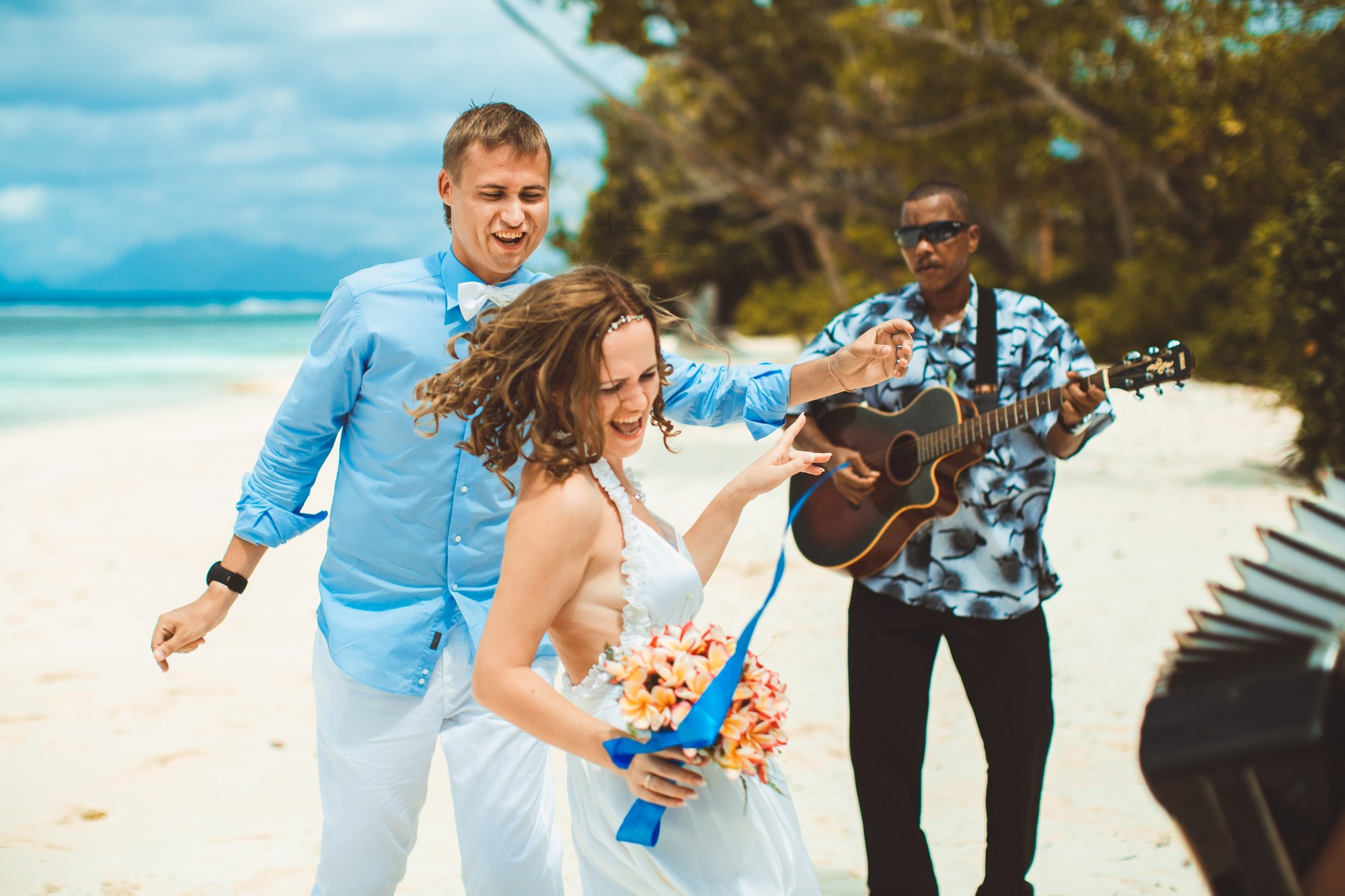 Любовь и Павел. Сейшельские острова