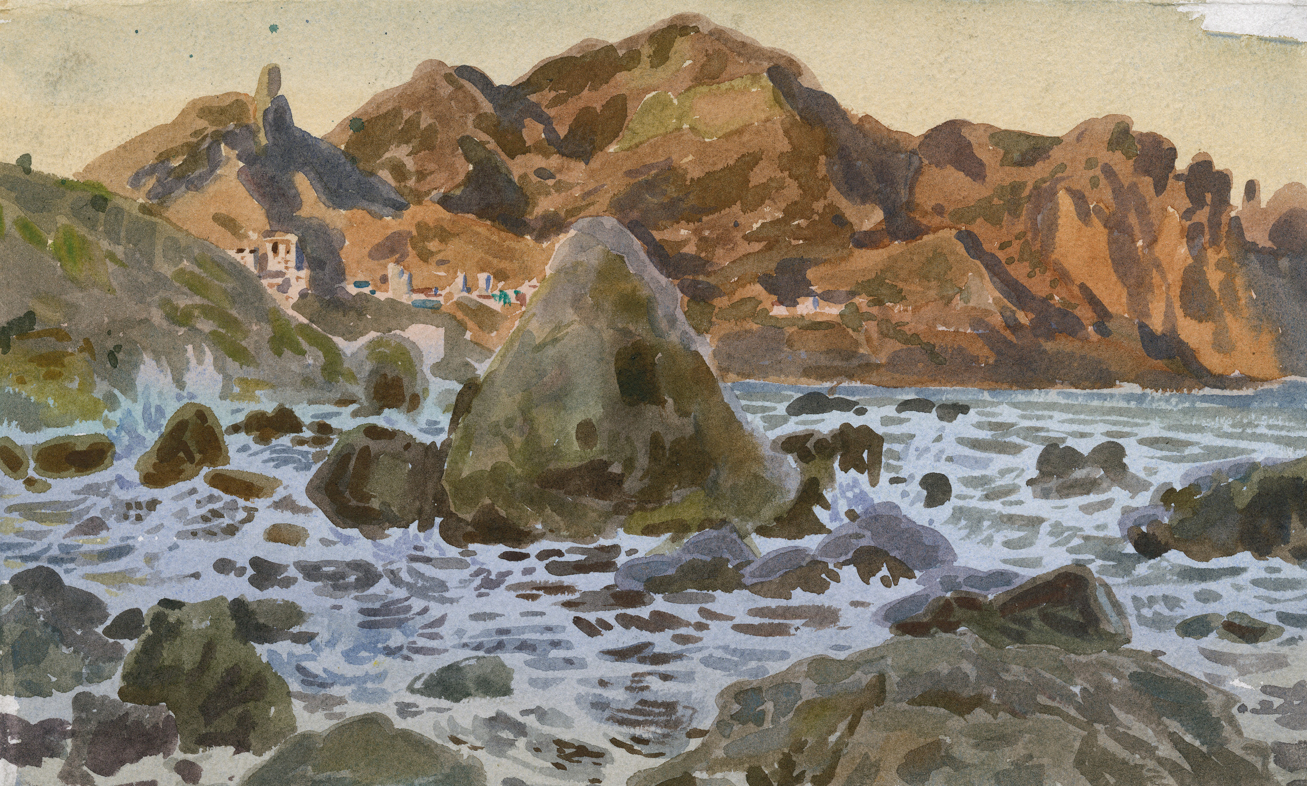 Море. Морской прибой. Морская пена. Крым. Карадак. Курортный поселок. Коктыбель. Морской пейзаж. Вечернее солнце.