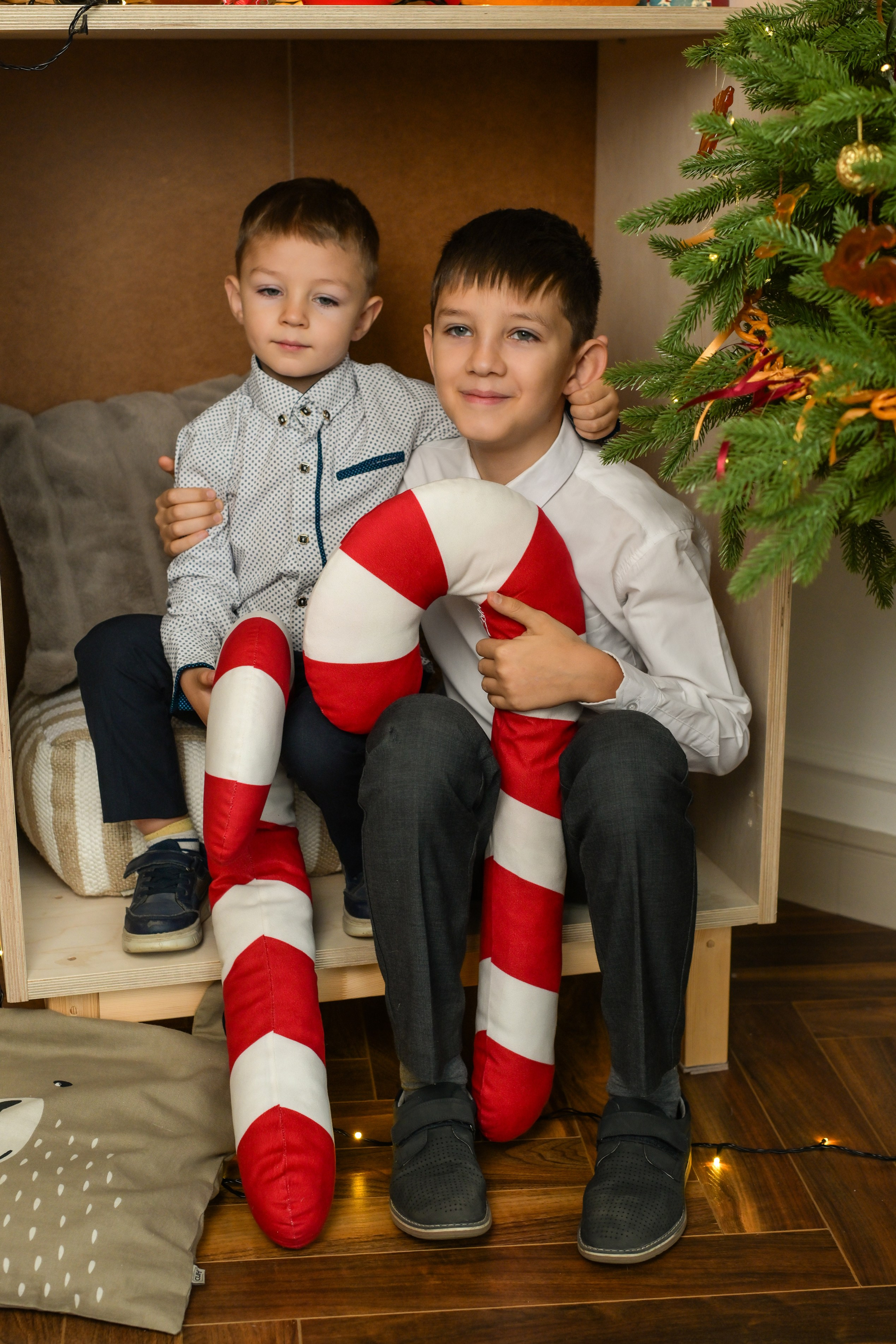 Семья Ольги новогодняя съемка