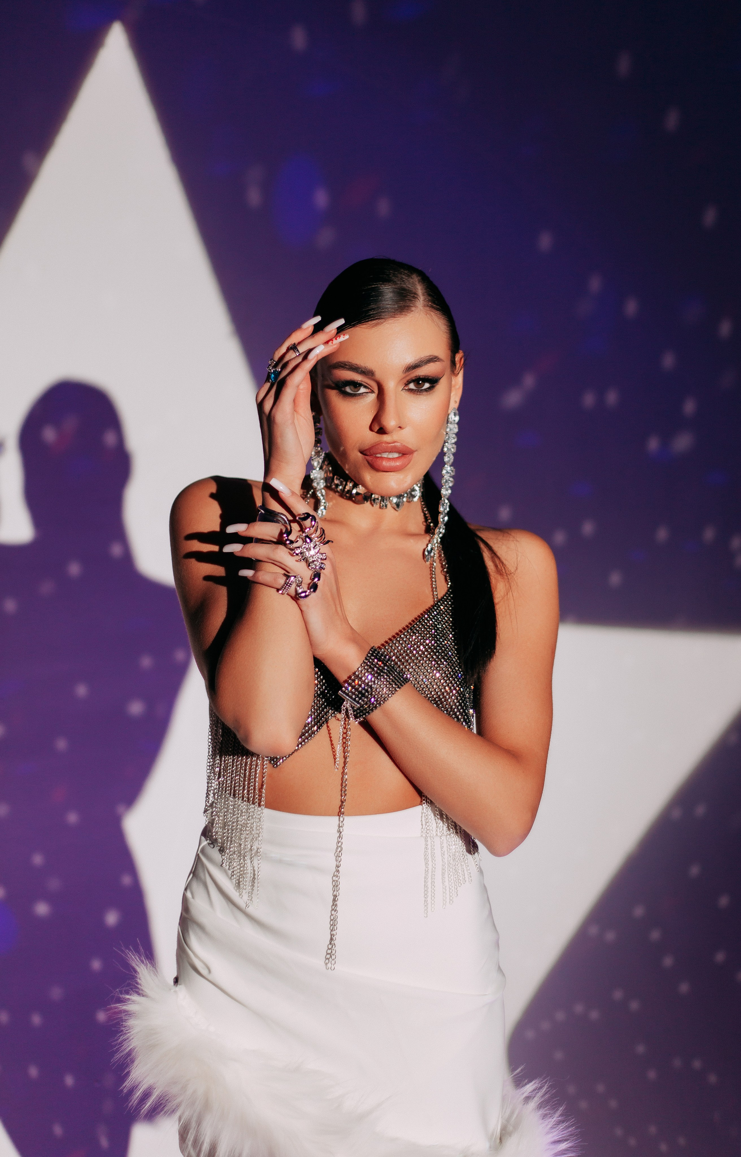 Маска гобо + цветные фильтры. Фотограф Москва Дарья Дорожинская