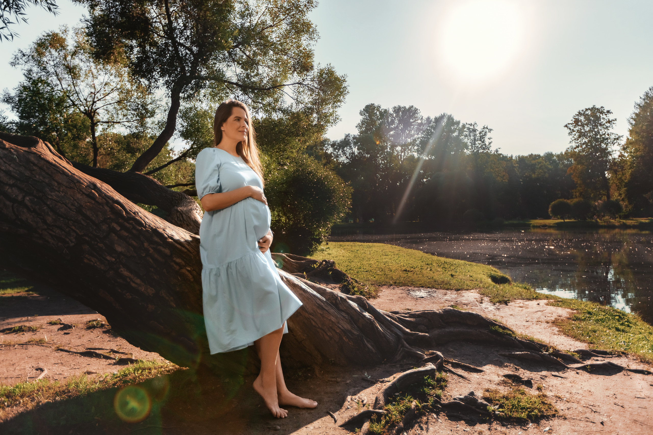 Peterfilm.ru - Беременный фотосет Кати и Вовы в парке. Фотограф Петр М